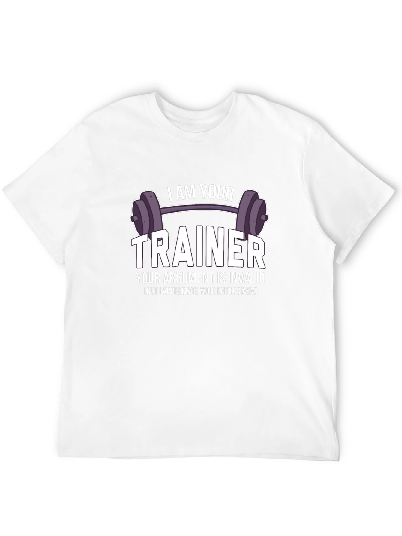 I AM YOUR TRAINER Black Graphic T-Shirt