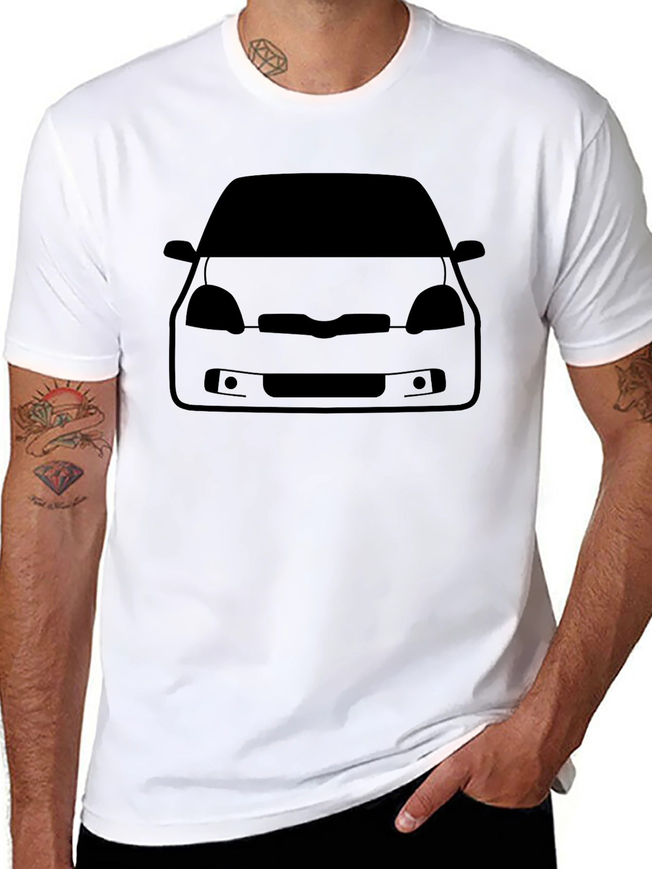 Car Silhouette T-Shirt - Automotive Style