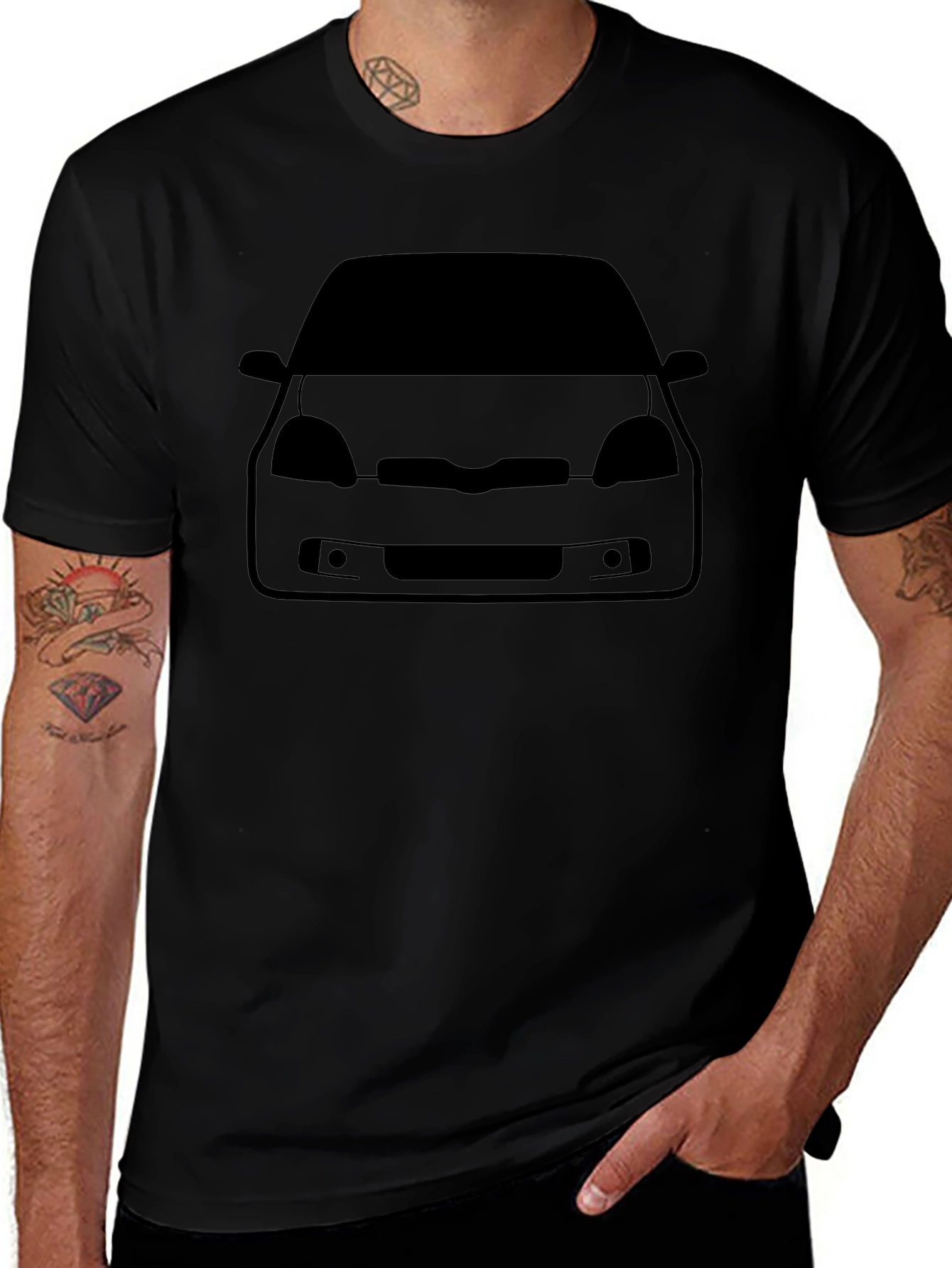 Car Silhouette T-Shirt - Automotive Style