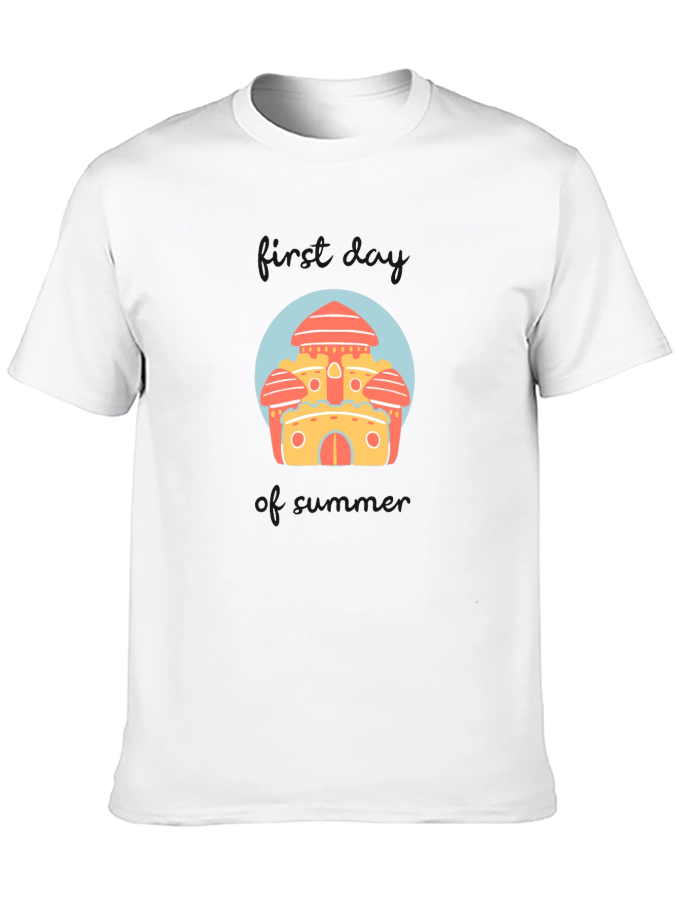 Fantasy Castle Graphic Tee -  Fun Novelty Design