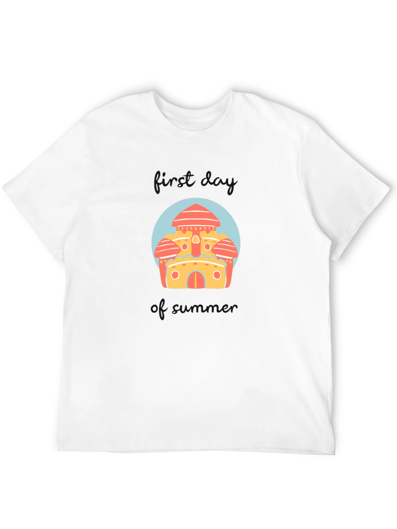 Fantasy Castle Graphic Tee -  Fun Novelty Design