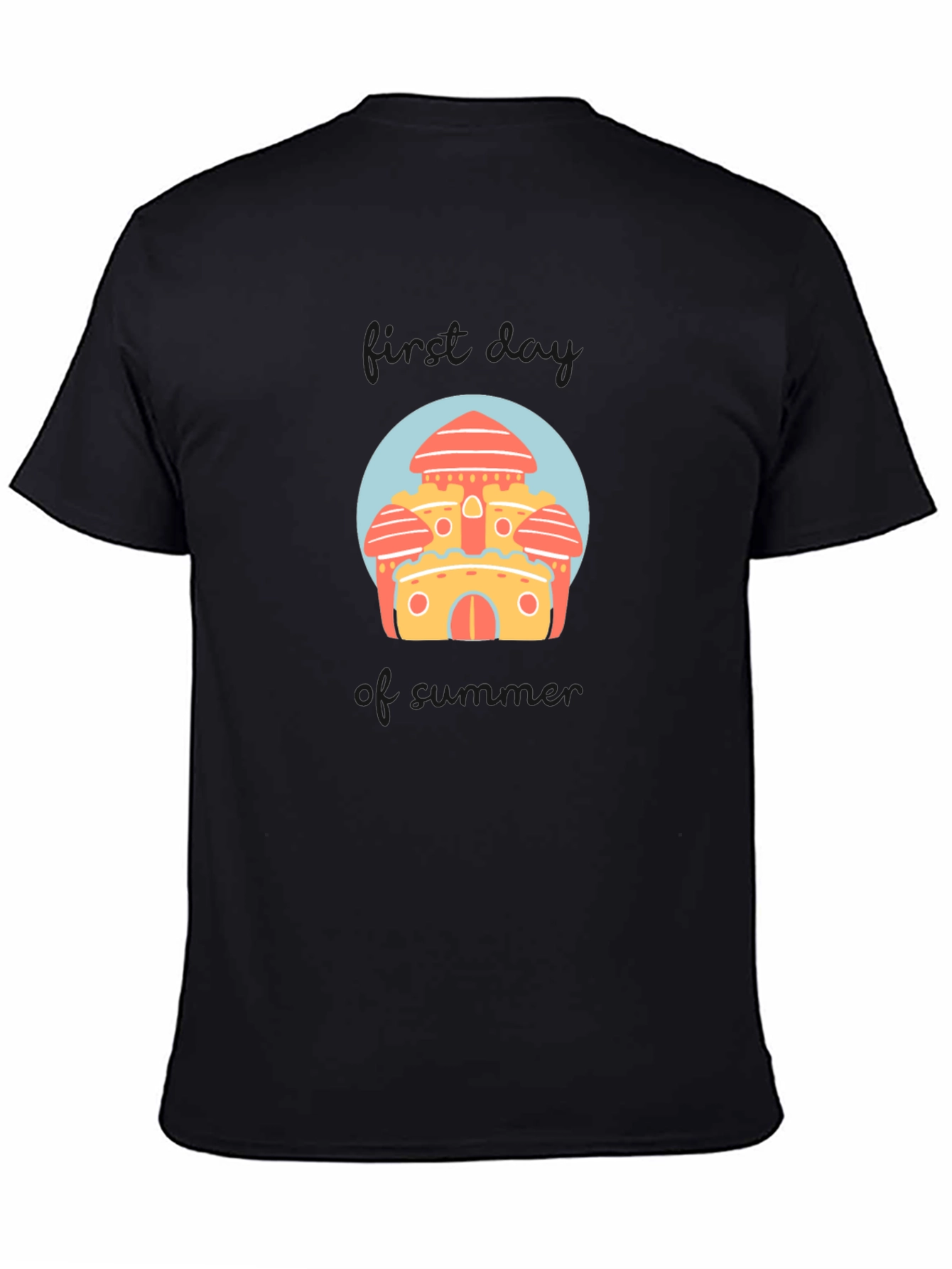Fantasy Castle Graphic Tee -  Fun Novelty Design