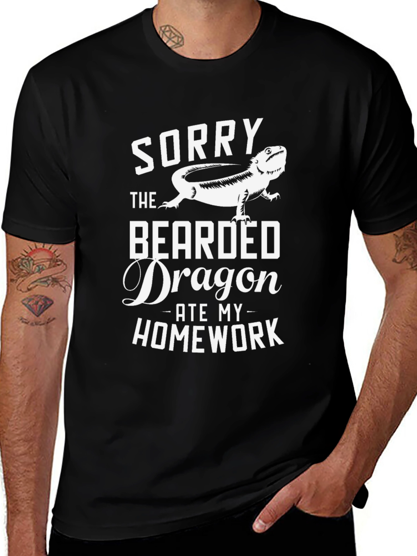 Bearded Dragon Ate My Homework Graphic Tee