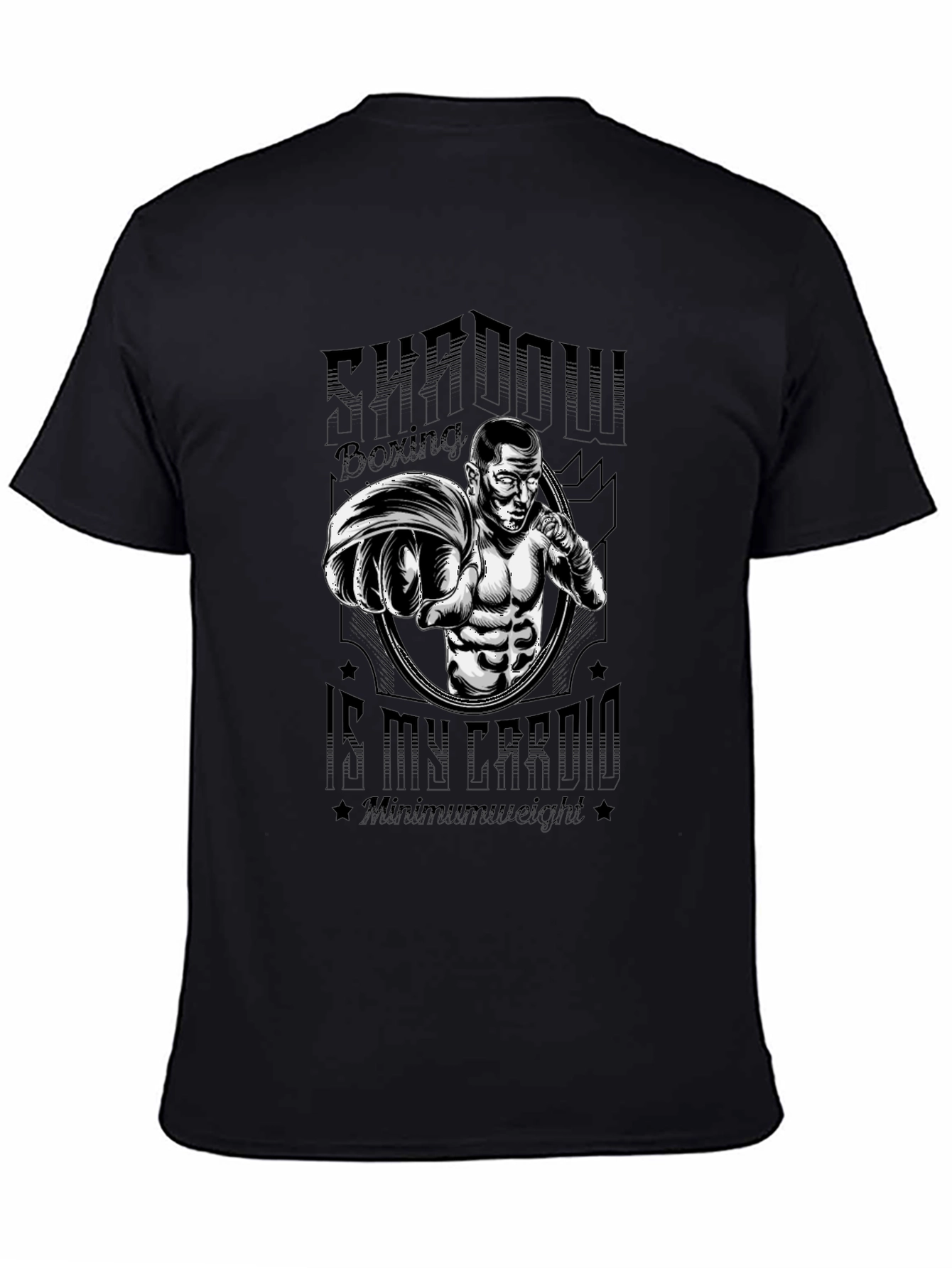 Shadow Boxing Graphic Tee - Workout Cardio T-Shirt