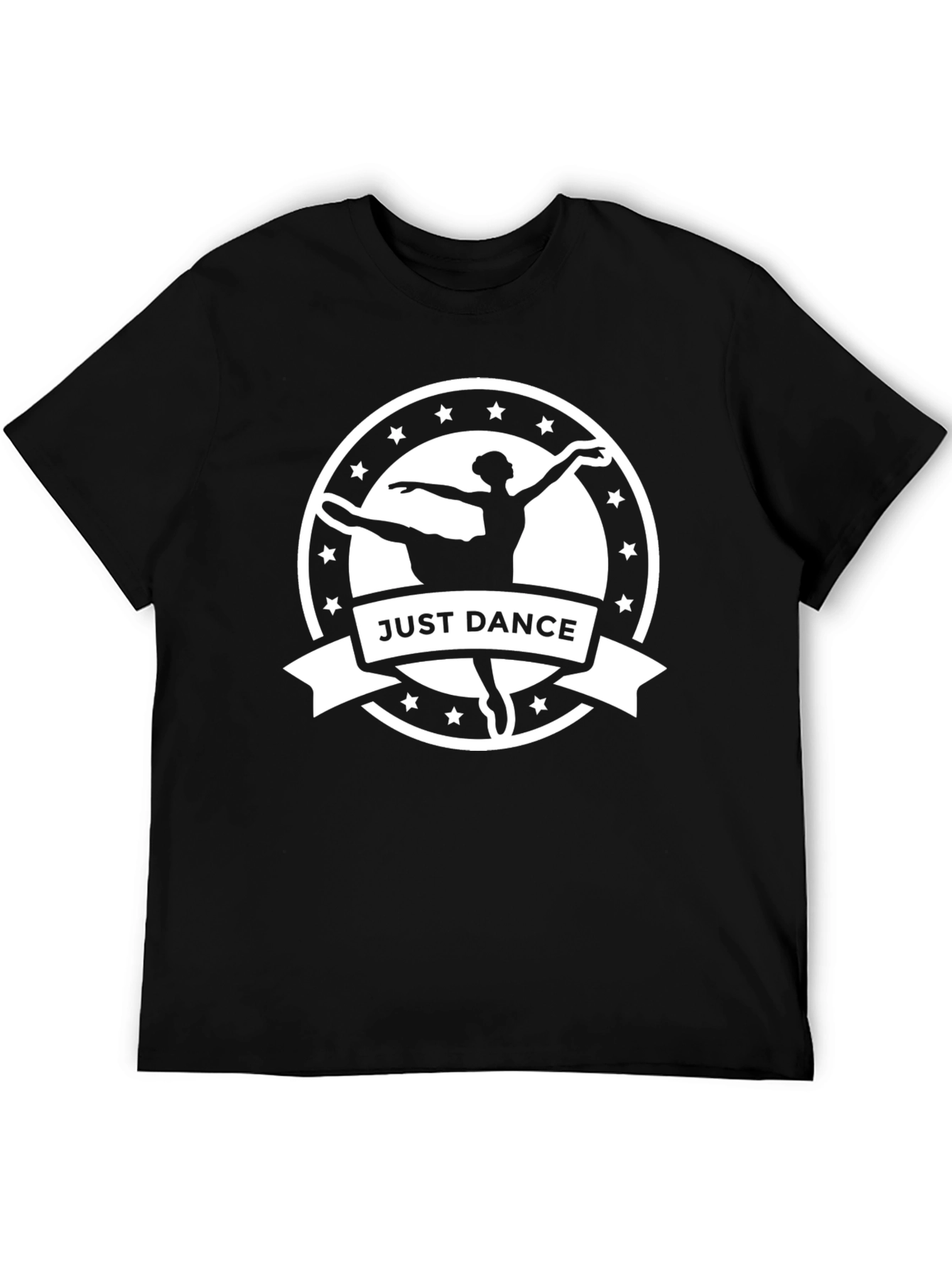 Just Dance Graphic T-Shirt - Stylish Black Tee