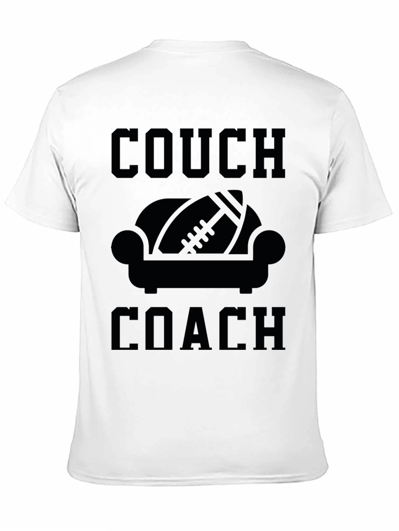 Couch Coach Graphic T-Shirt - Football Fan Tee