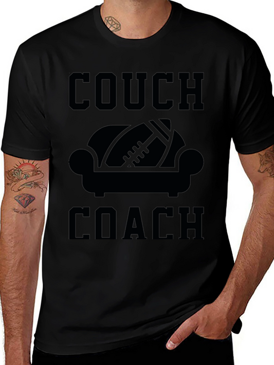 Couch Coach Graphic T-Shirt - Football Fan Tee