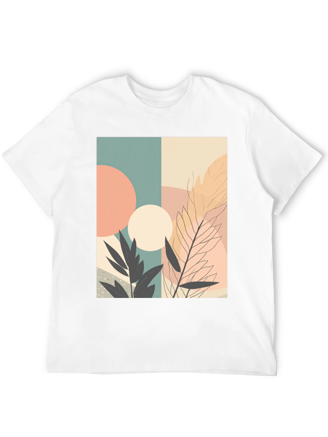 Modern Abstract Art Graphic Tee - Stylish & Unique