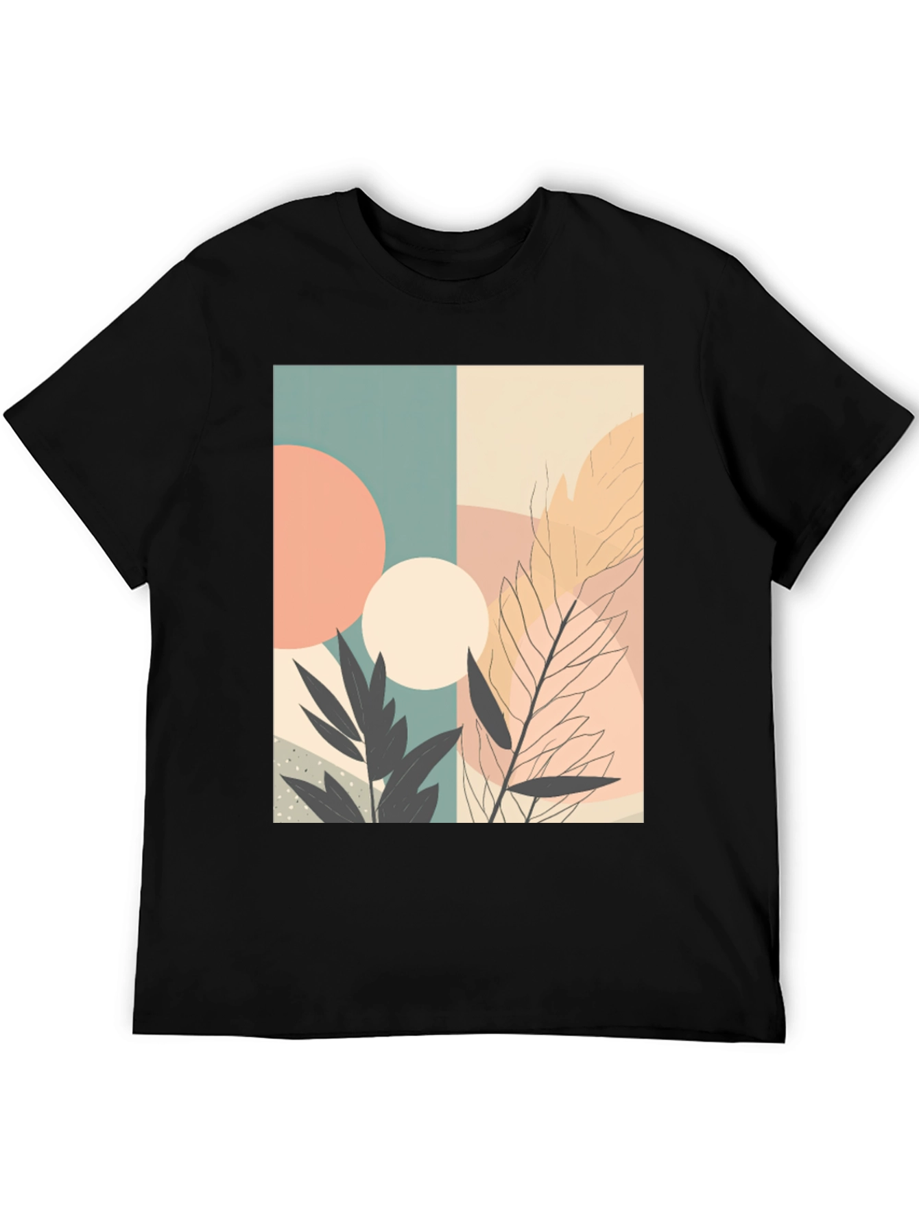 Modern Abstract Art Graphic Tee - Stylish & Unique