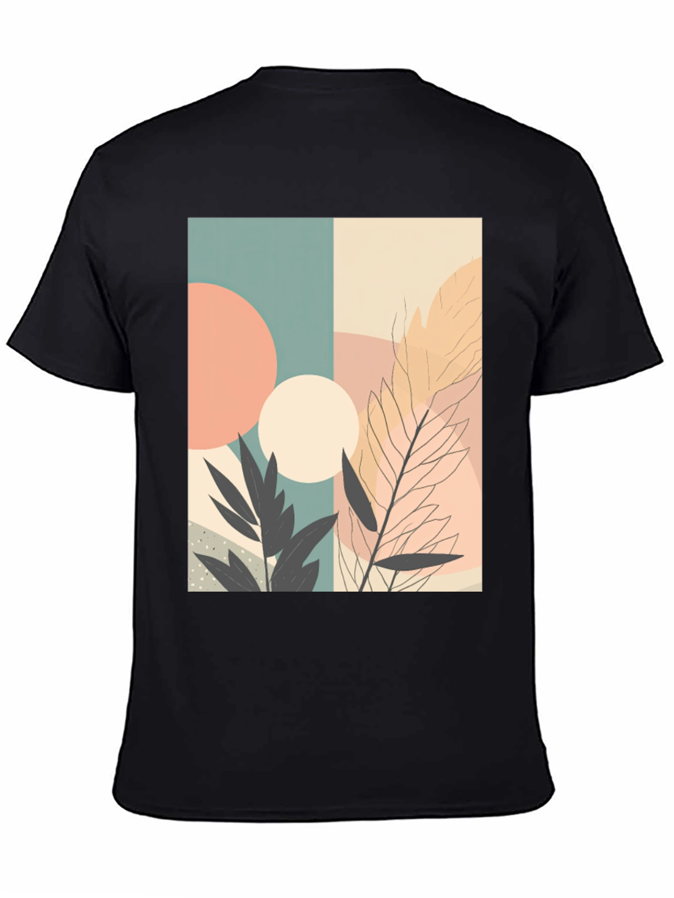 Modern Abstract Art Graphic Tee - Stylish & Unique