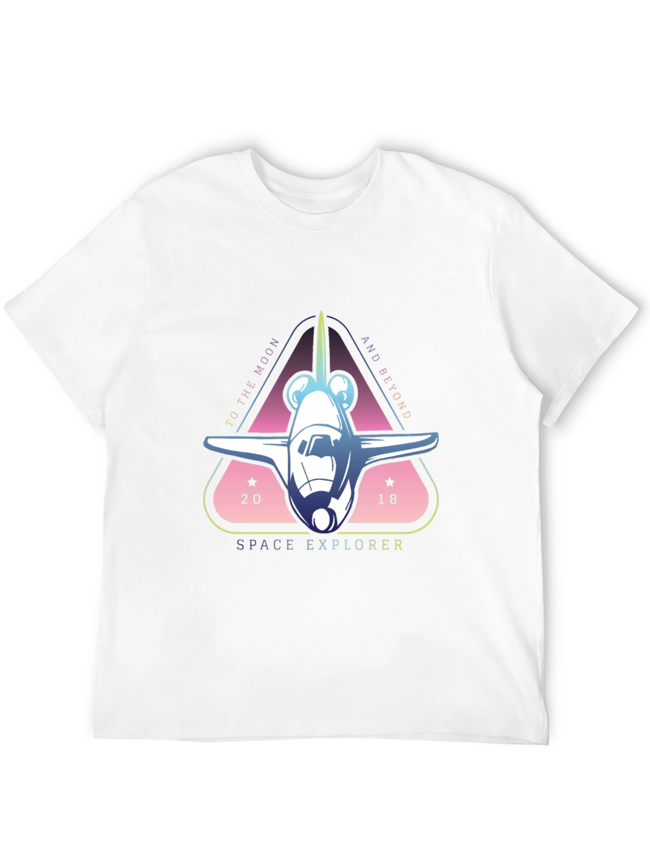Space Explorer Graphic Tee - Black Cotton T-Shirt