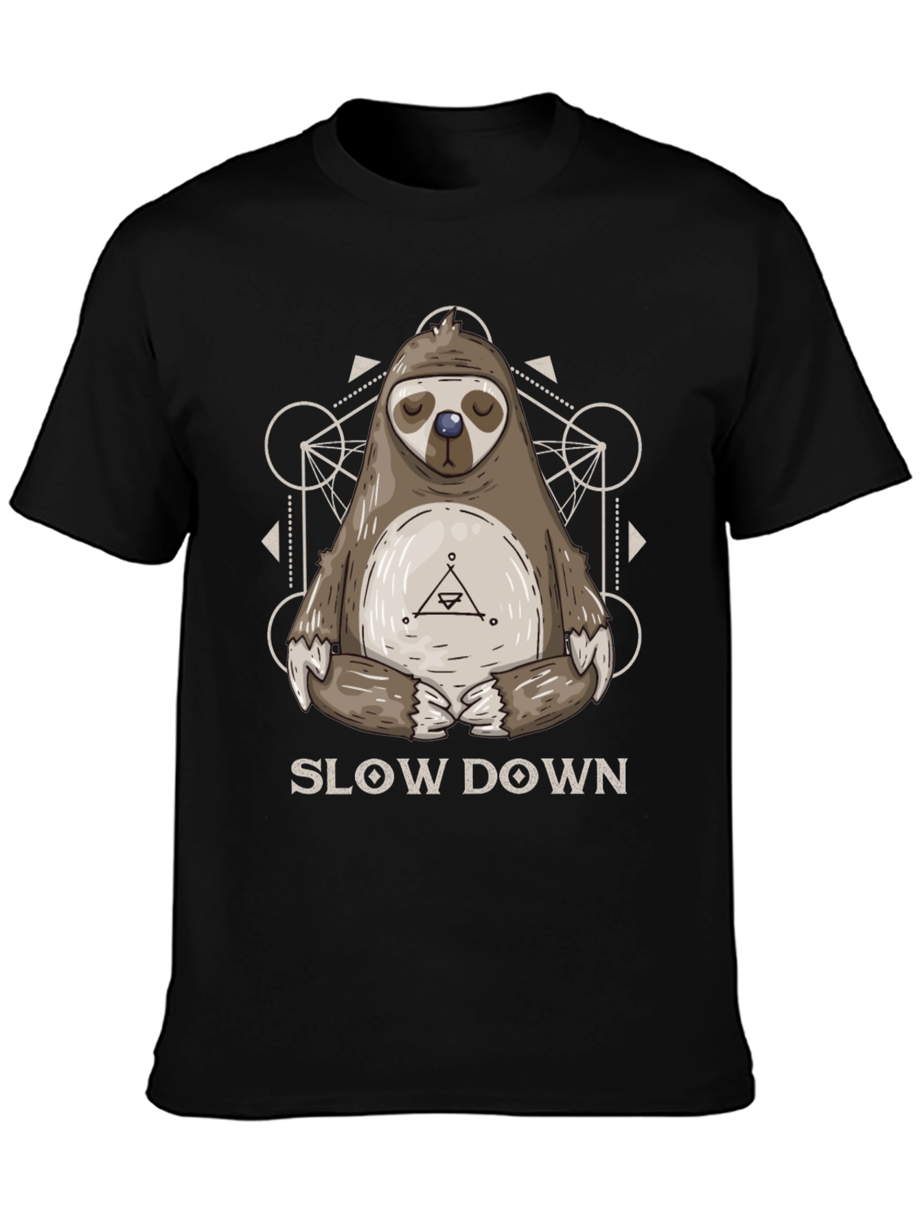 Relaxed Sloth Graphic Tee - Slow Down Shirt