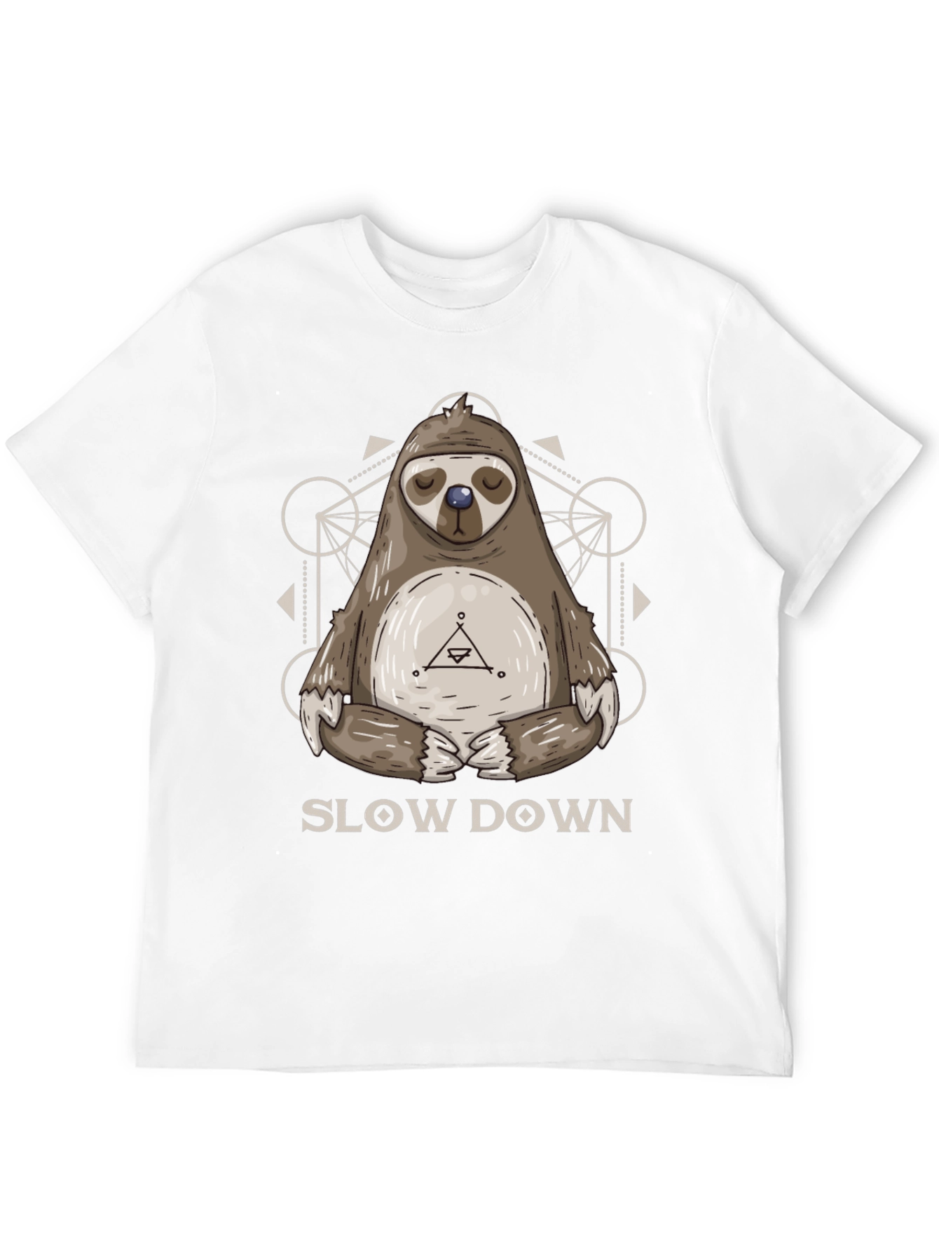 Relaxed Sloth Graphic Tee - Slow Down Shirt