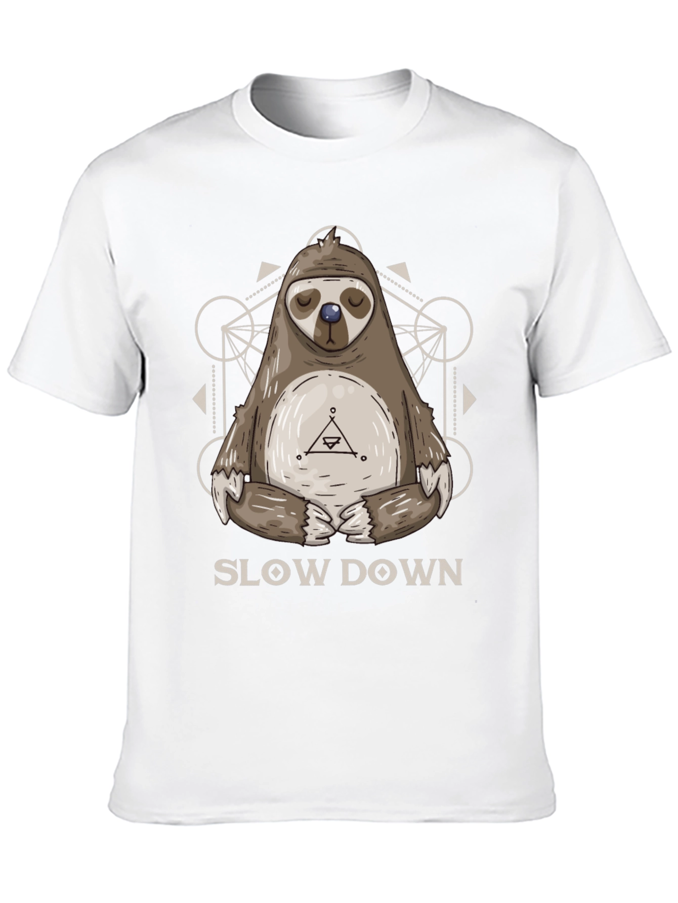 Relaxed Sloth Graphic Tee - Slow Down Shirt