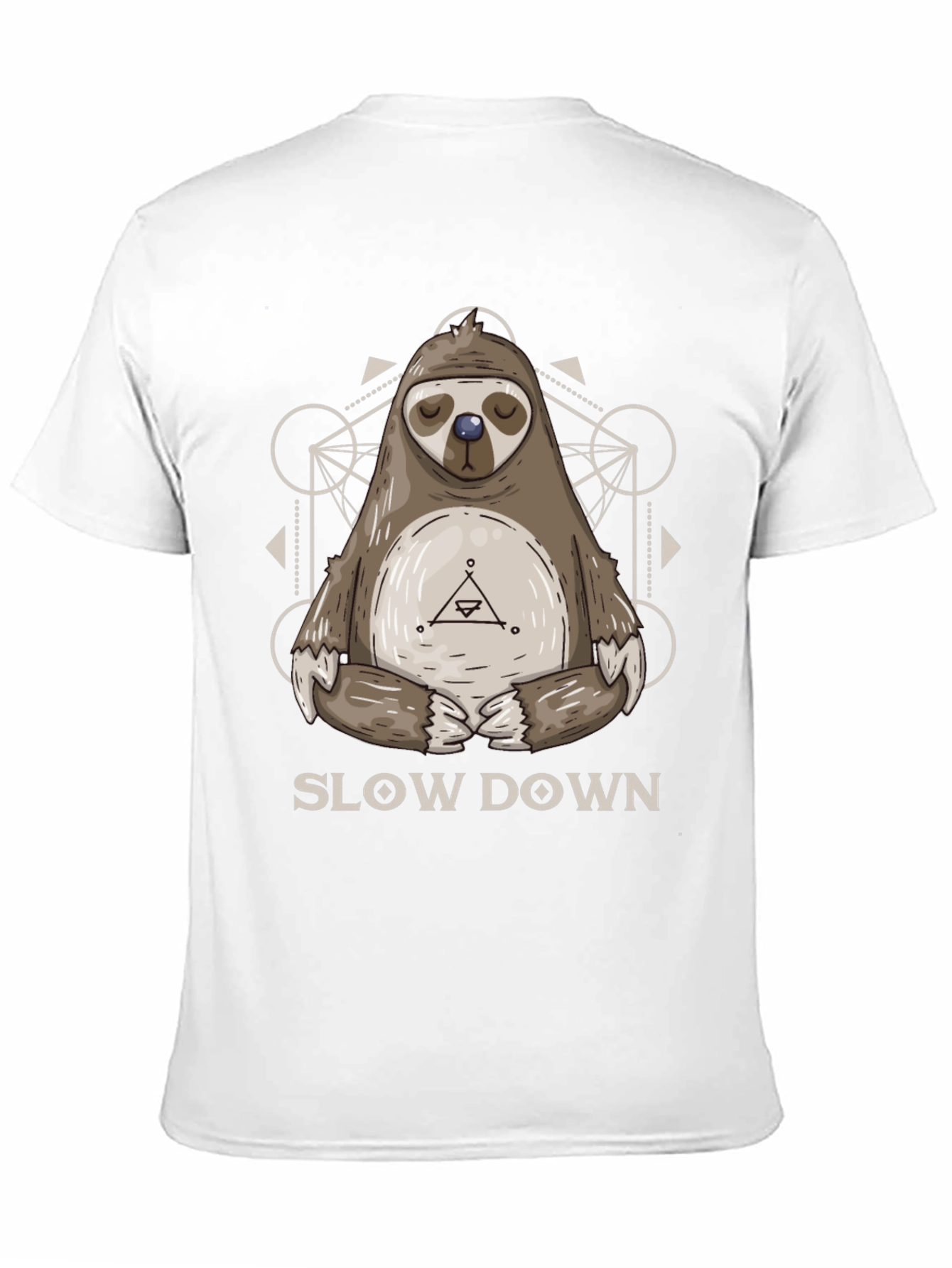 Relaxed Sloth Graphic Tee - Slow Down Shirt