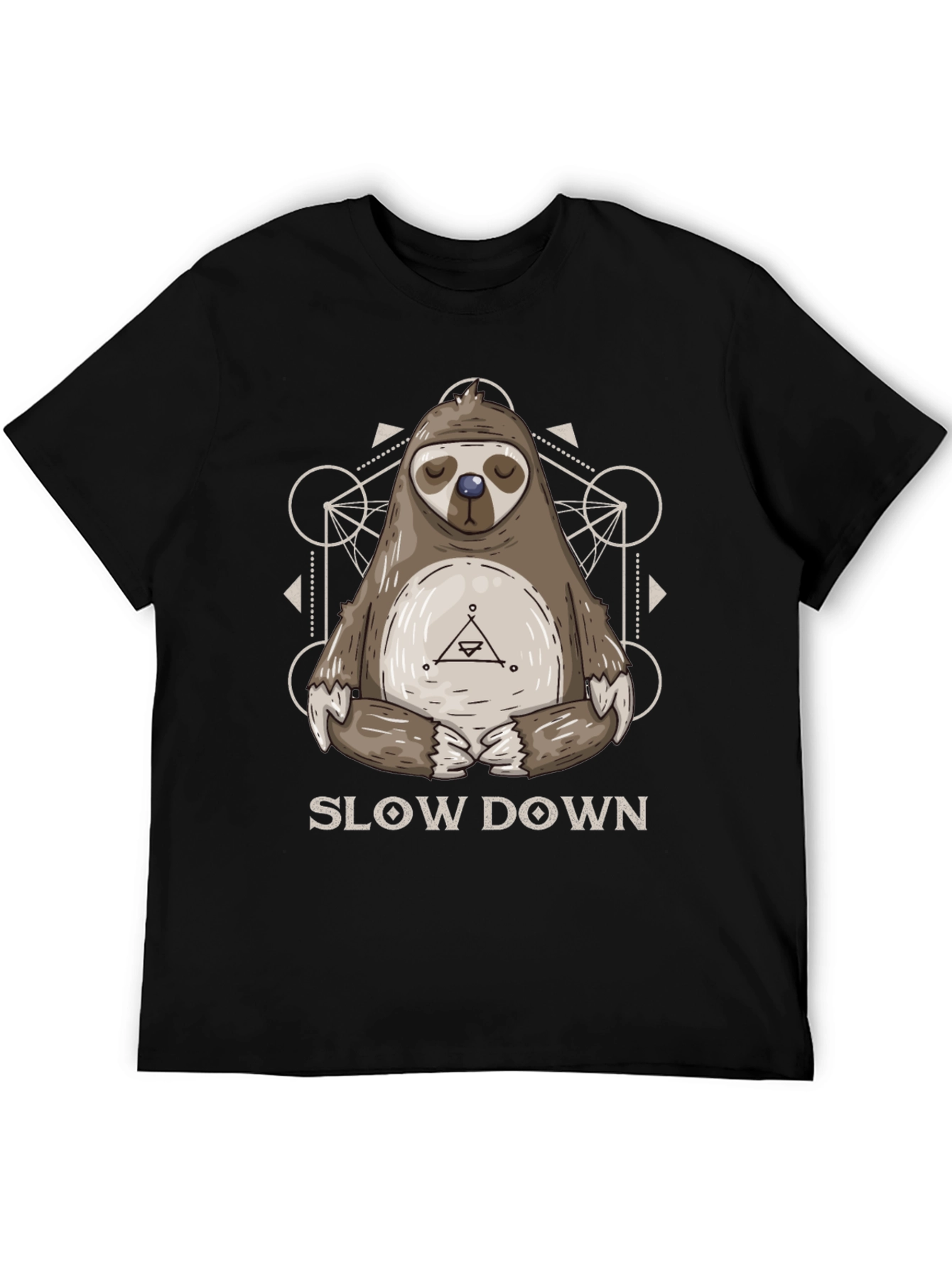 Relaxed Sloth Graphic Tee - Slow Down Shirt