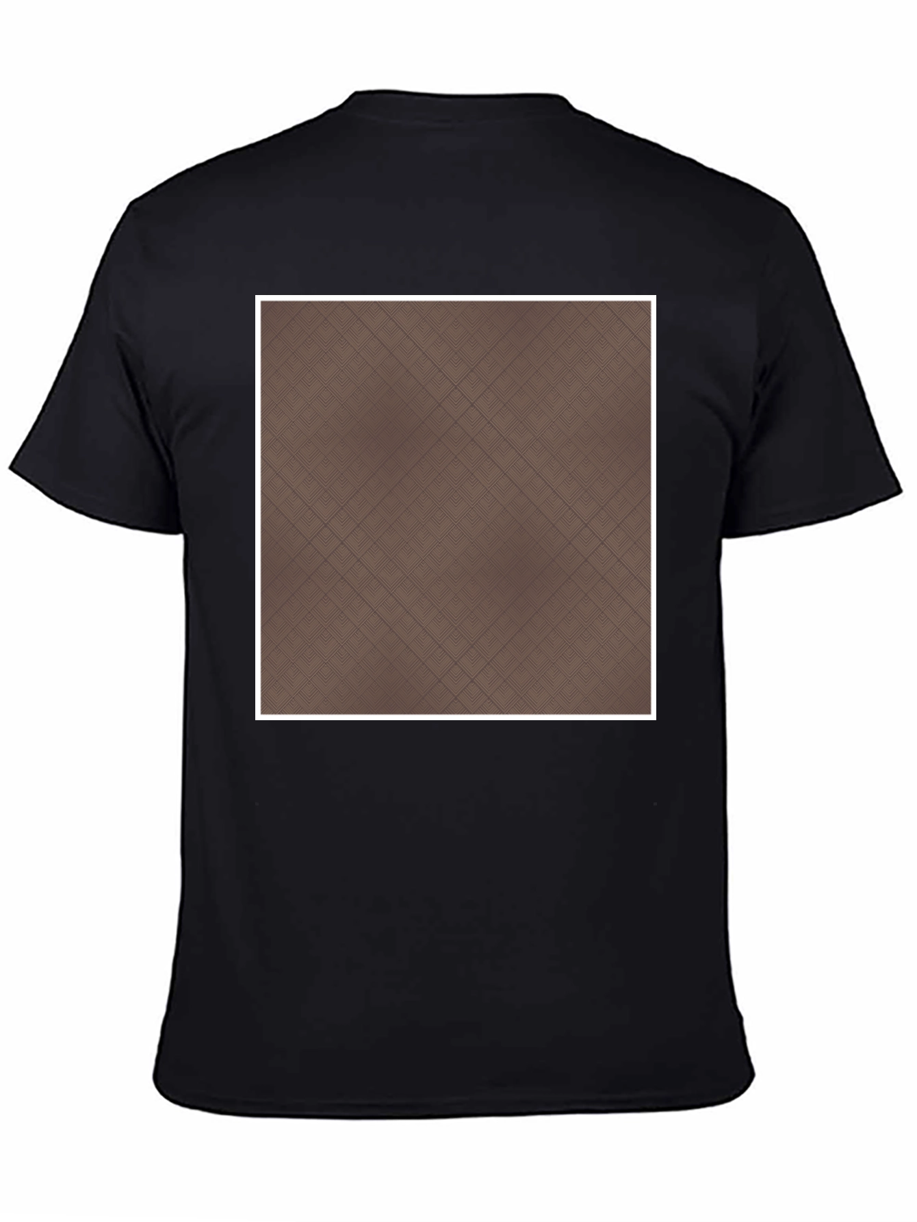 Modern Plaid Tee - Classic Black Cotton Comfort