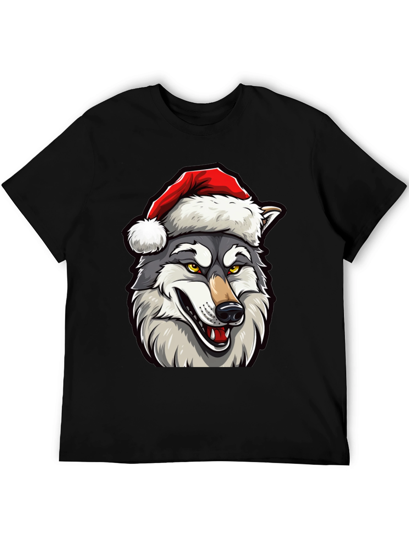Wolf Christmas T-Shirt - Holiday Apparel