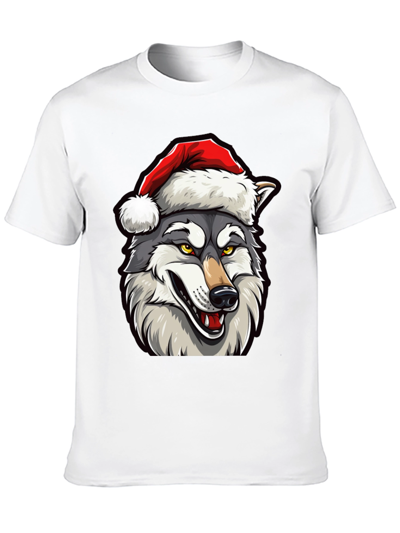 Wolf Christmas T-Shirt - Holiday Apparel