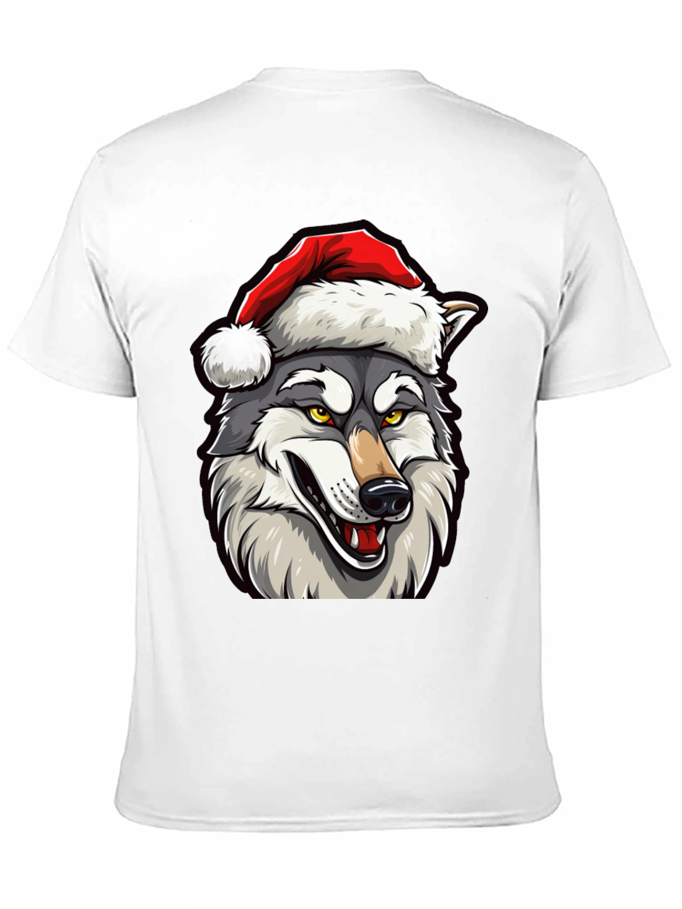 Wolf Christmas T-Shirt - Holiday Apparel
