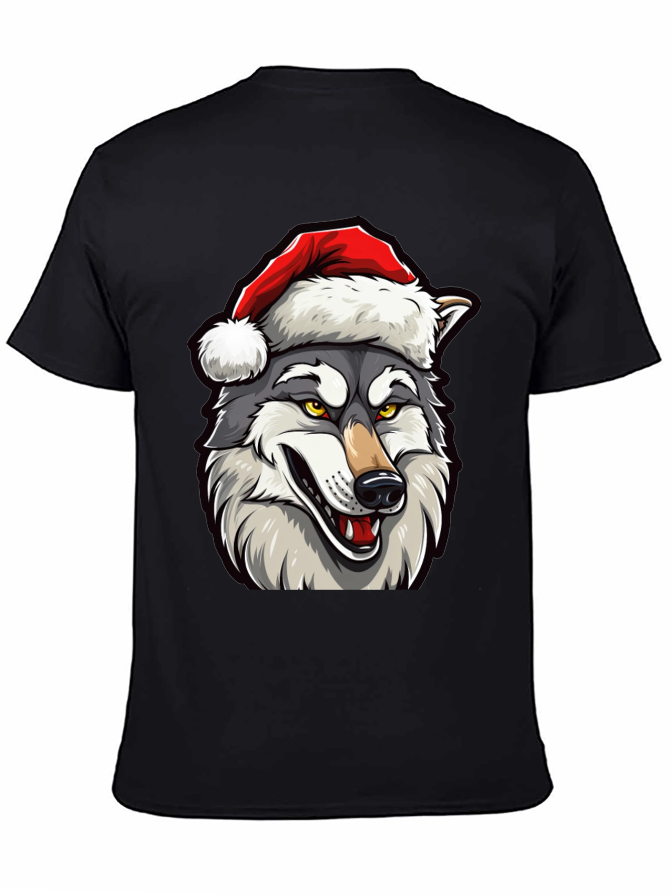 Wolf Christmas T-Shirt - Holiday Apparel