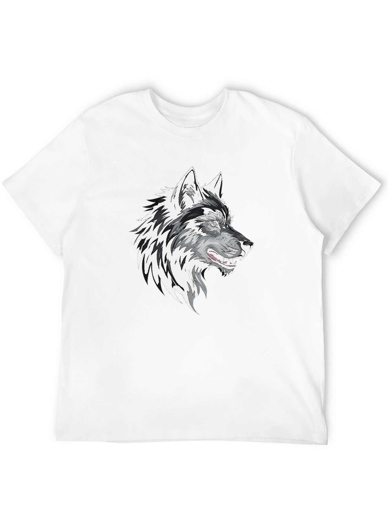 Wolf Graphic Print Mens T-Shirt