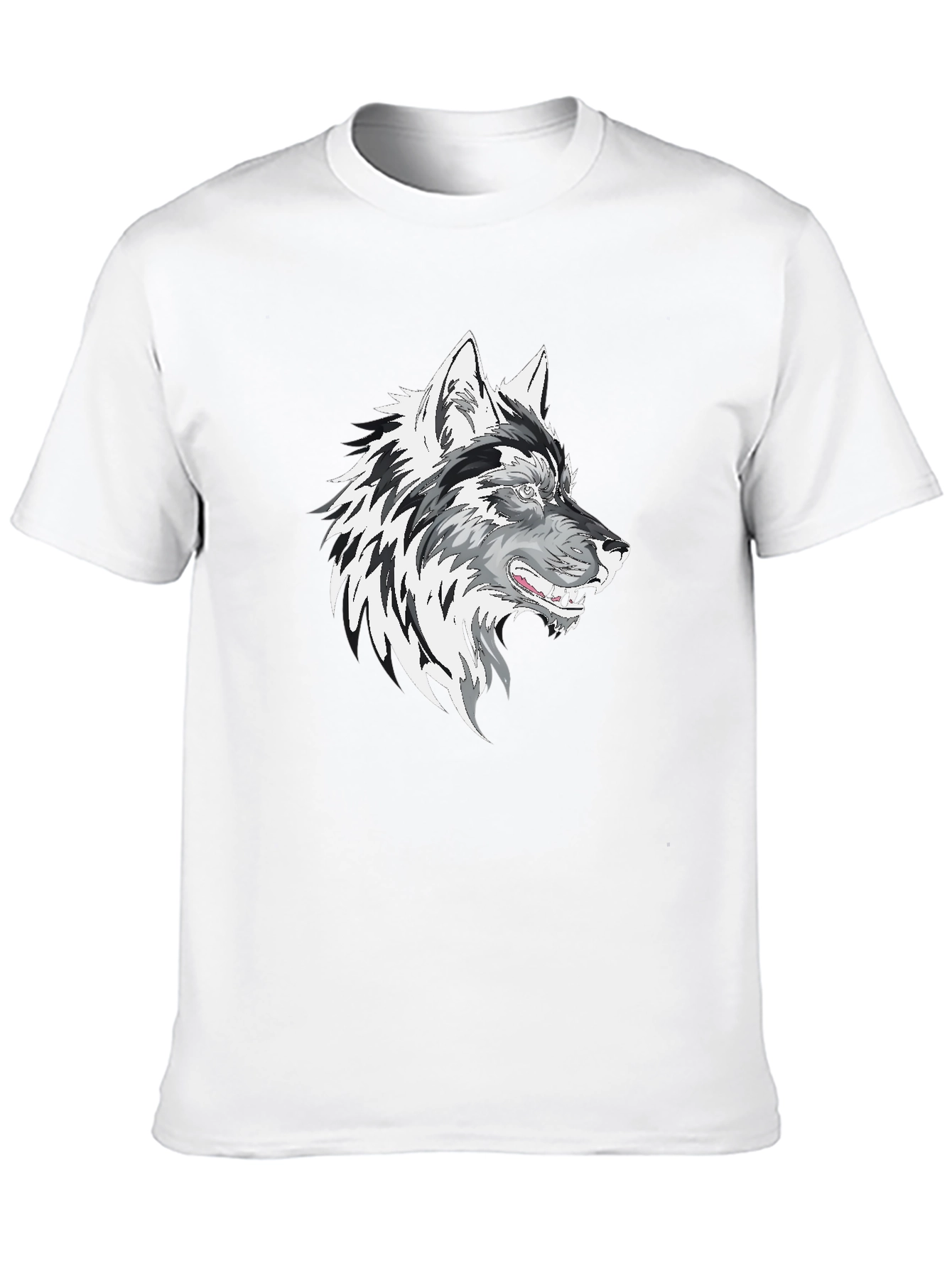 Wolf Graphic Print Mens T-Shirt