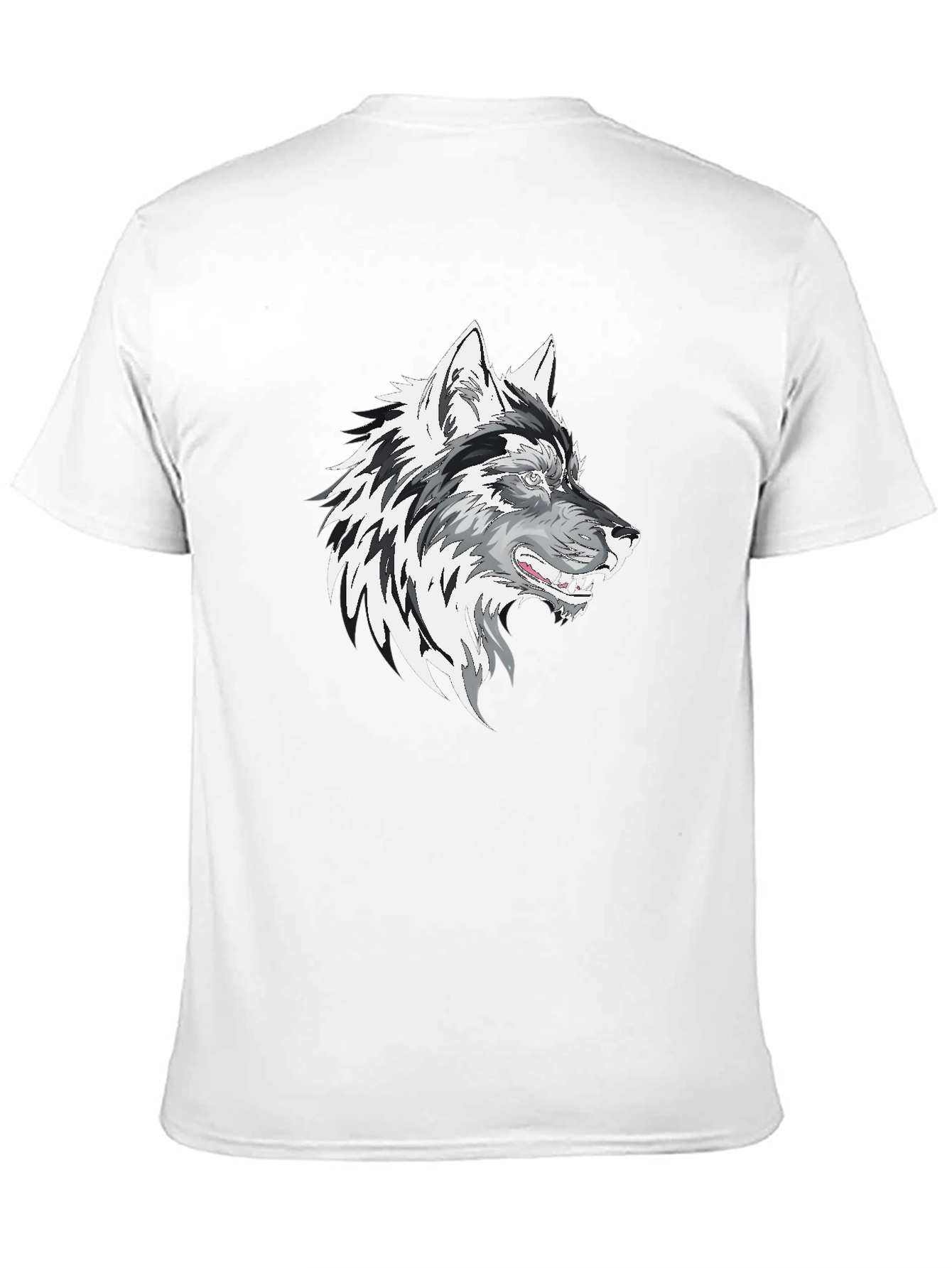 Wolf Graphic Print Mens T-Shirt