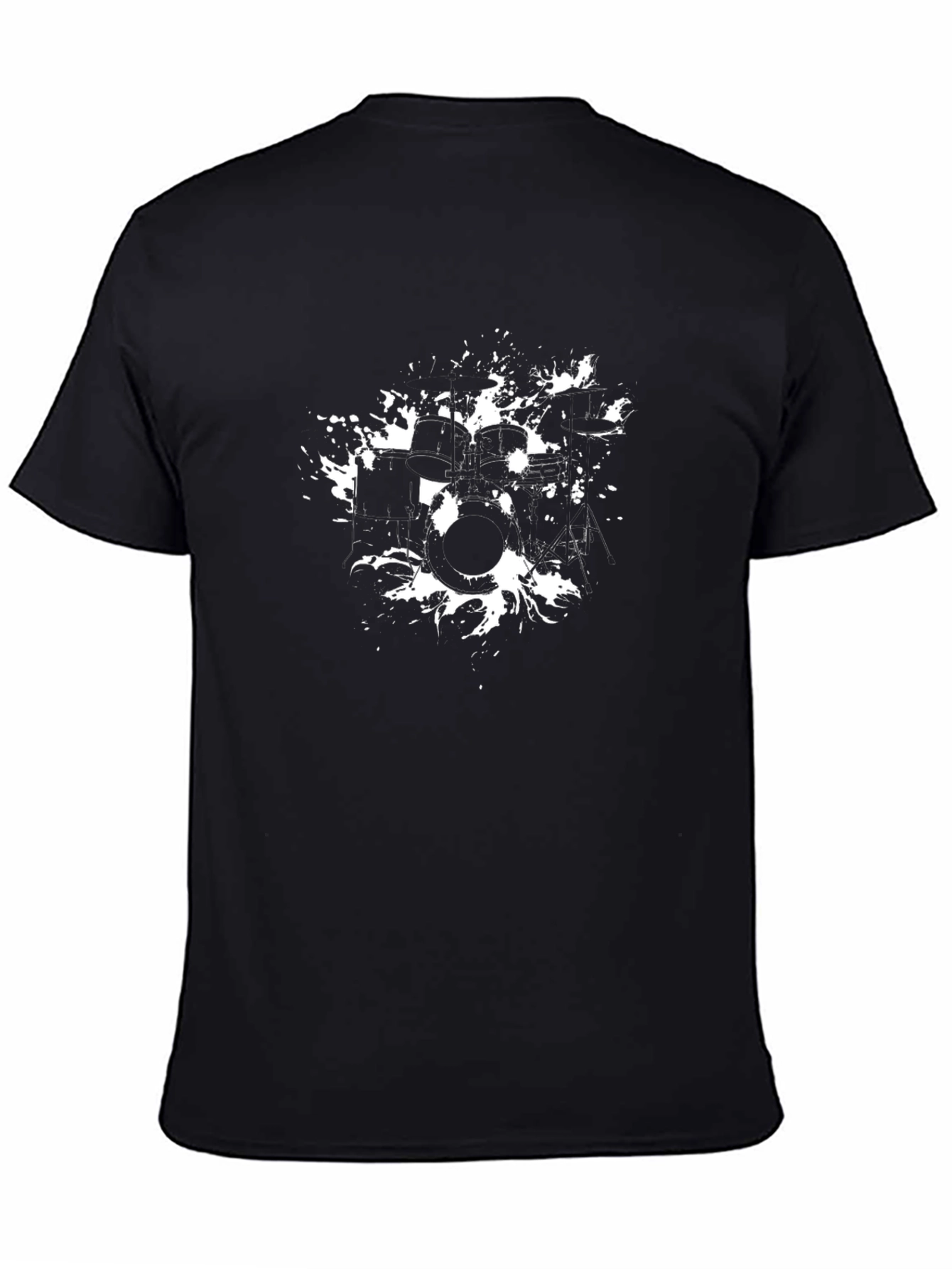 Drum Kit T-Shirt - Black Graphic Tee