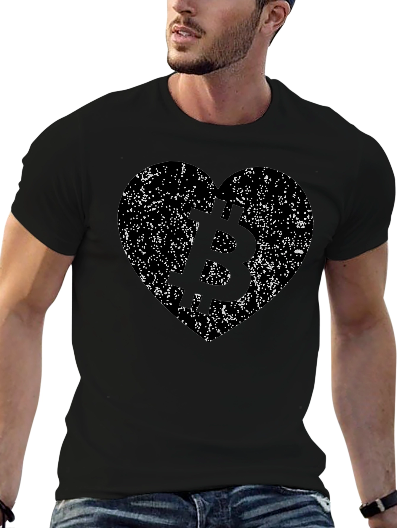 Bitcoin Heart T-Shirt - Crypto Lover Tee