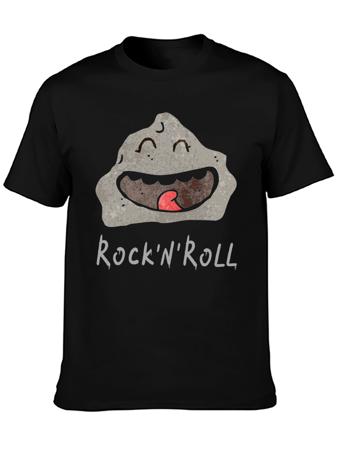 RocknRoll Cartoon Rock Graphic Tee