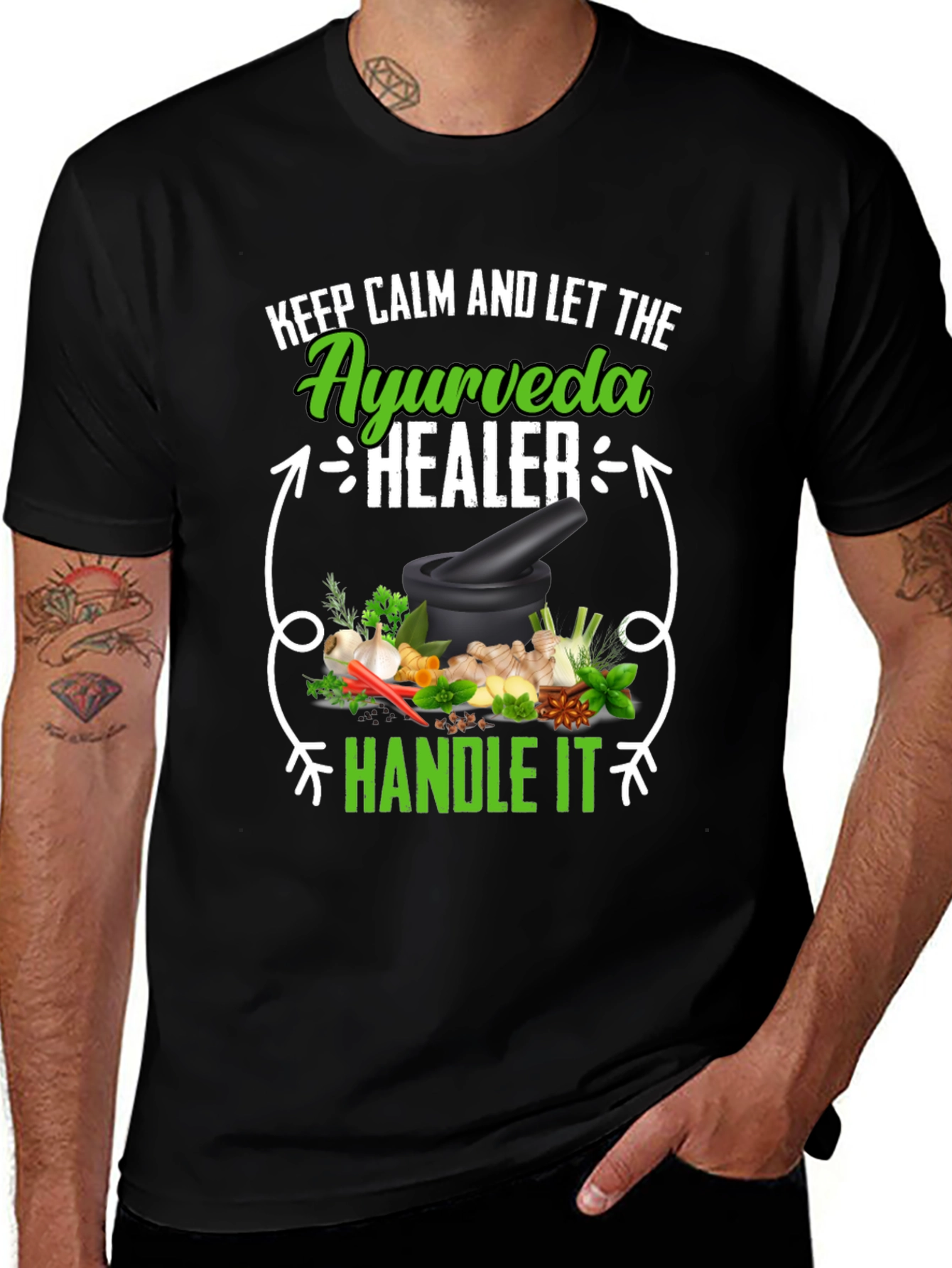 Ayurveda Healer T-Shirt: Keep Calm & Handle It!