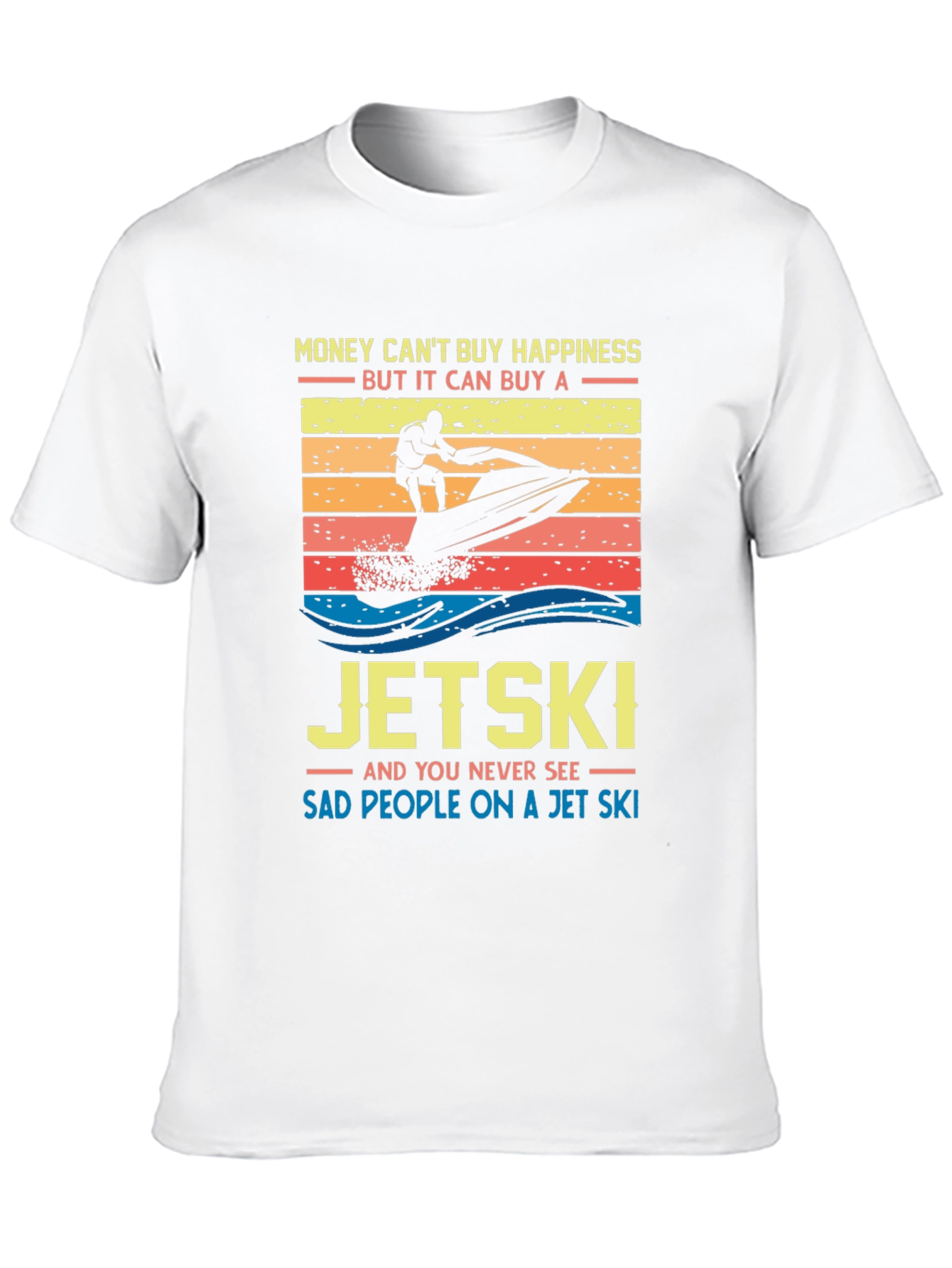 Jet Ski Happiness T-Shirt - Money Cant Buy Happiness