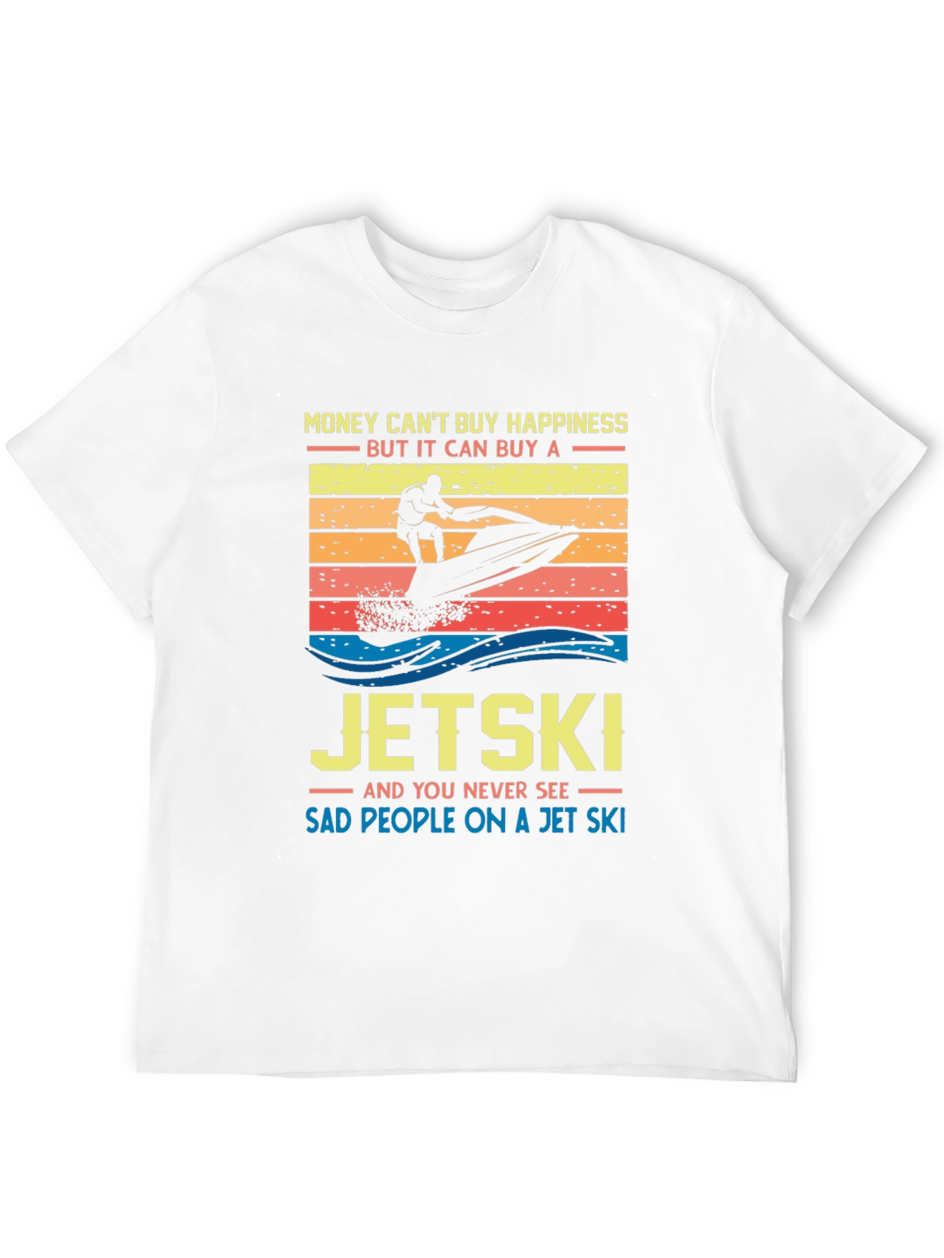 Jet Ski Happiness T-Shirt - Money Cant Buy Happiness