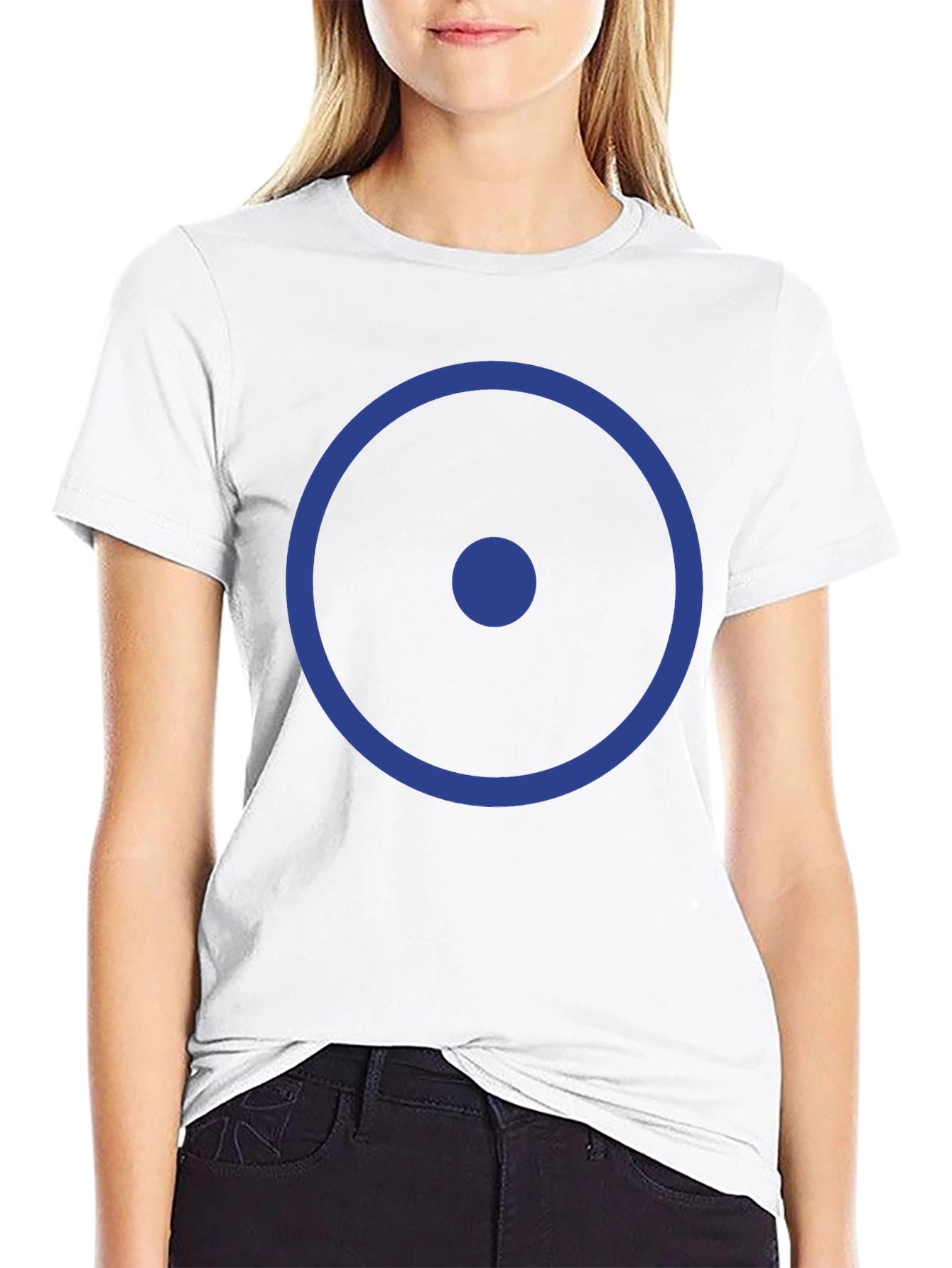 Blue Circle T-Shirt - Minimalist Graphic Tee
