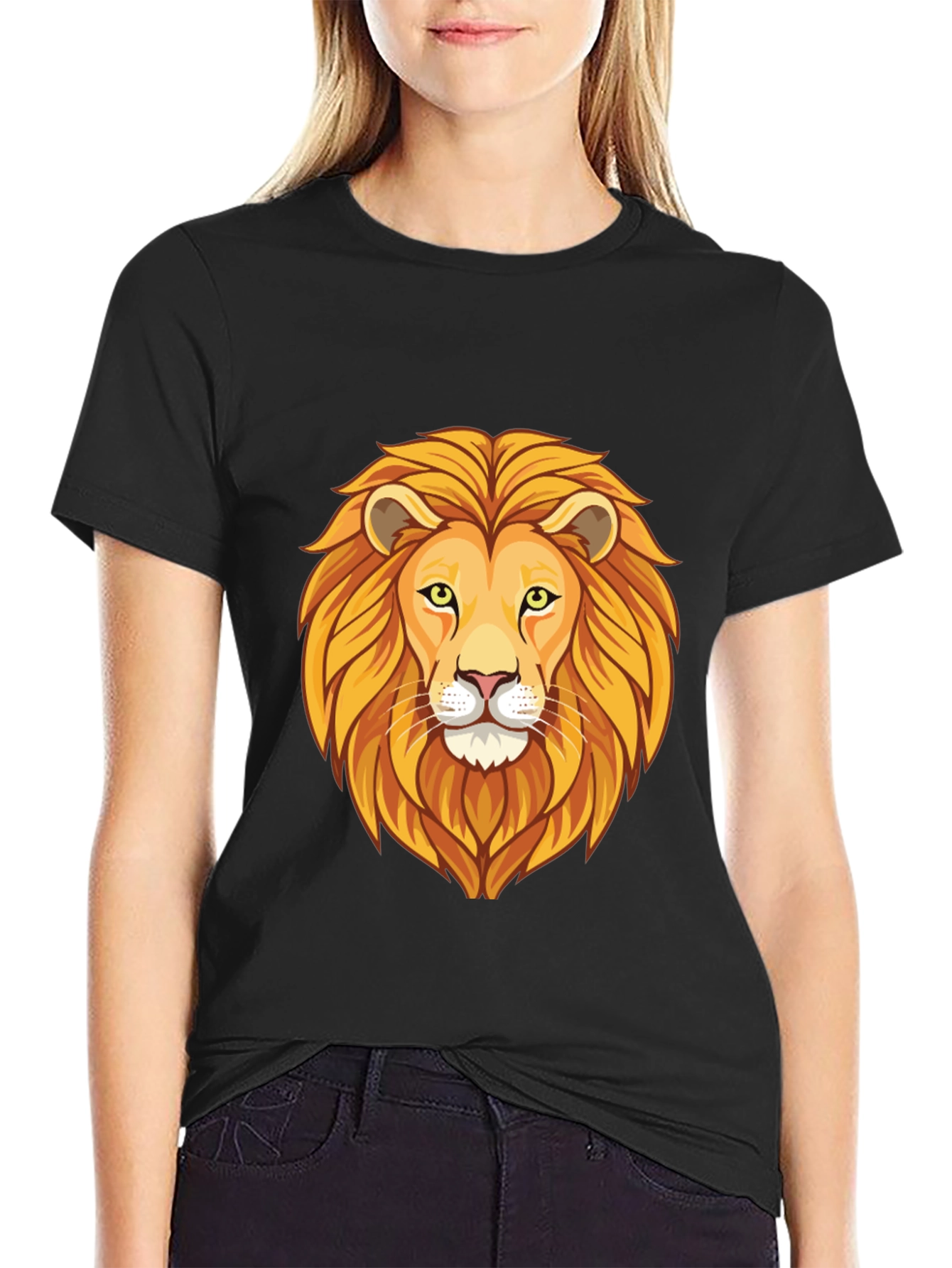 Lion Graphic Tee - Bold Animal Print