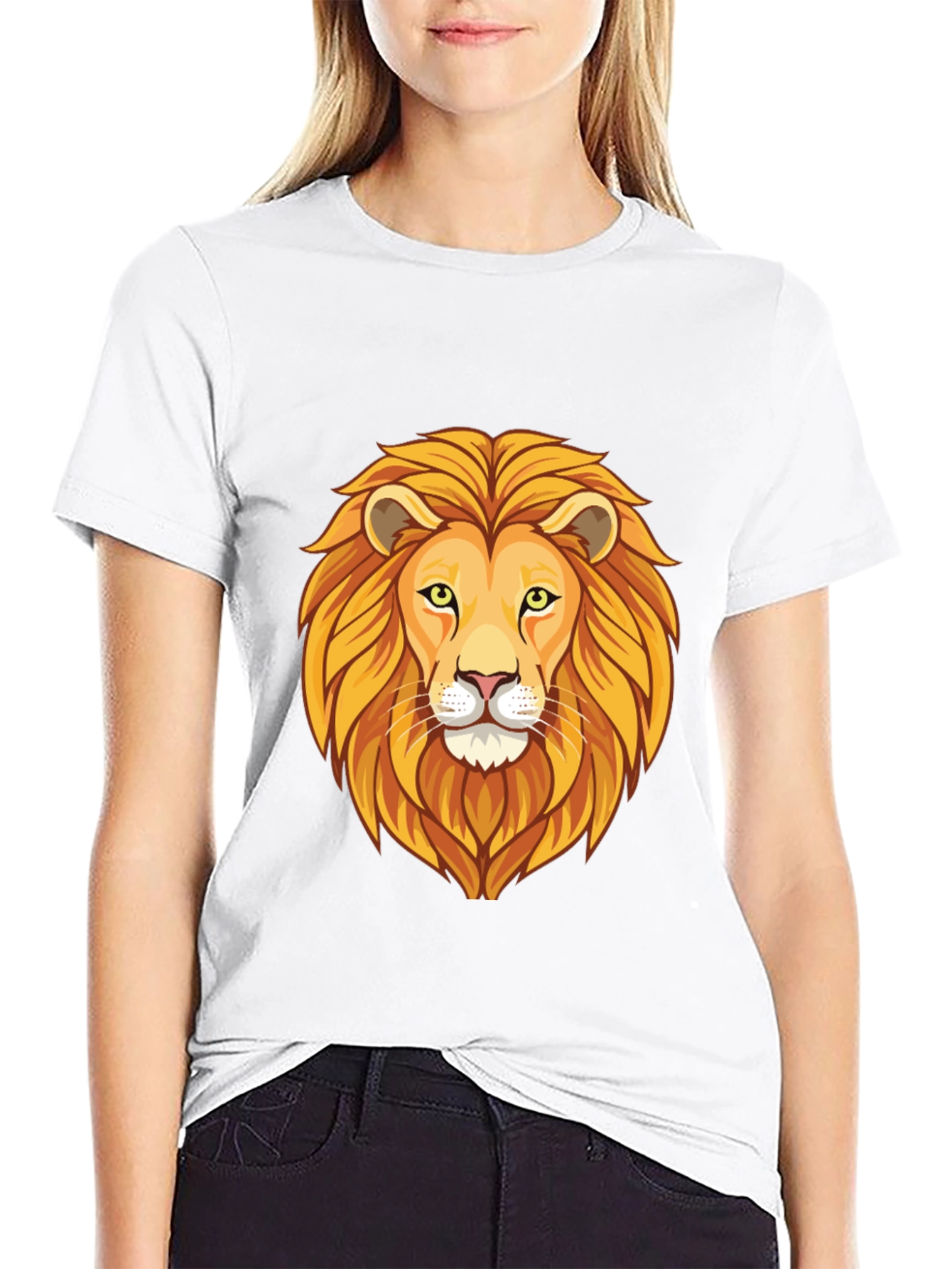 Lion Graphic Tee - Bold Animal Print