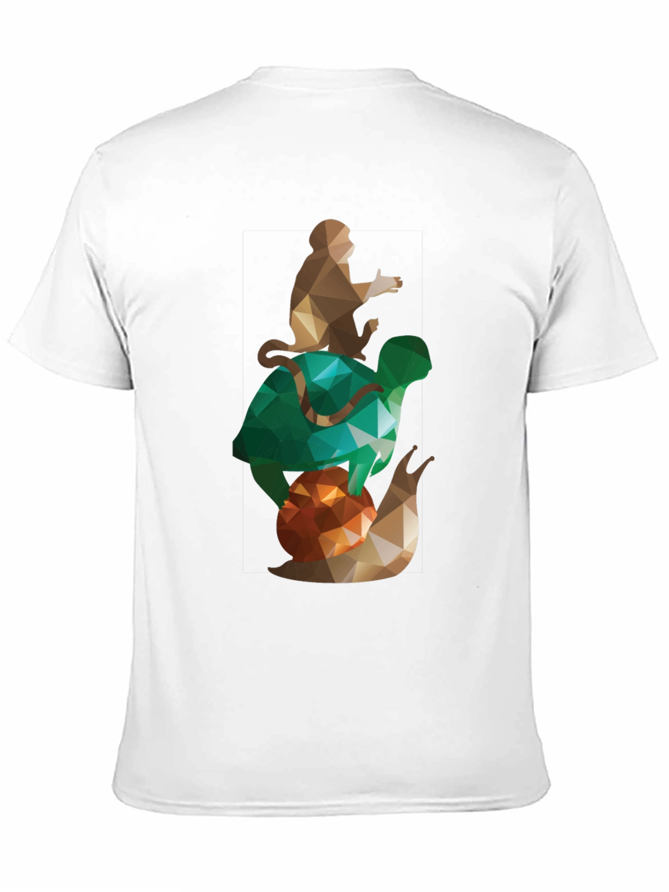 Monkey Turtle Snail Graphic T-Shirt