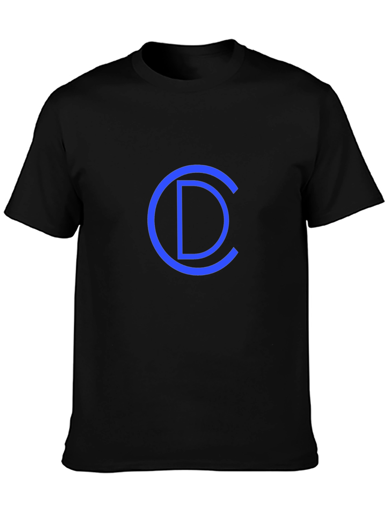 Cool Blue CD Graphic Black T-Shirt
