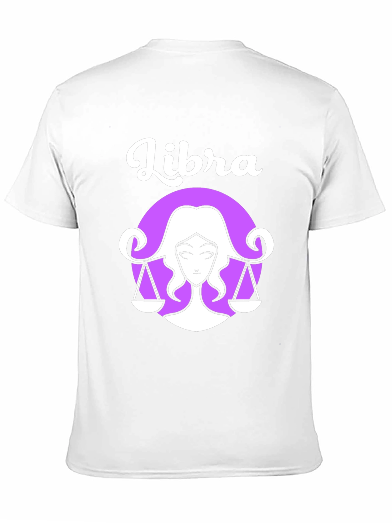 Libra Zodiac Graphic Tee - Black Cotton Shirt