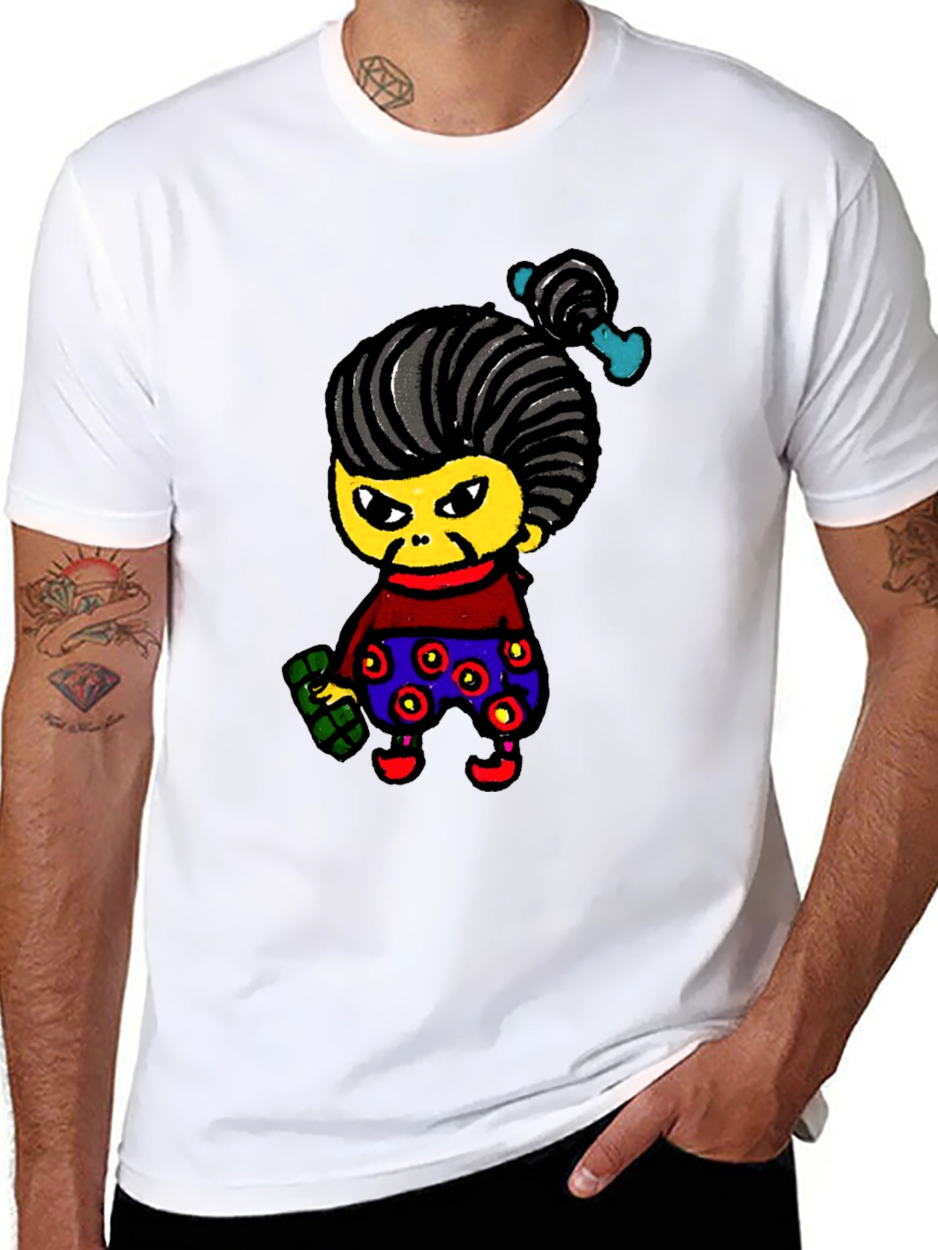 Cartoon Character Graphic Tee - Unique & Fun!