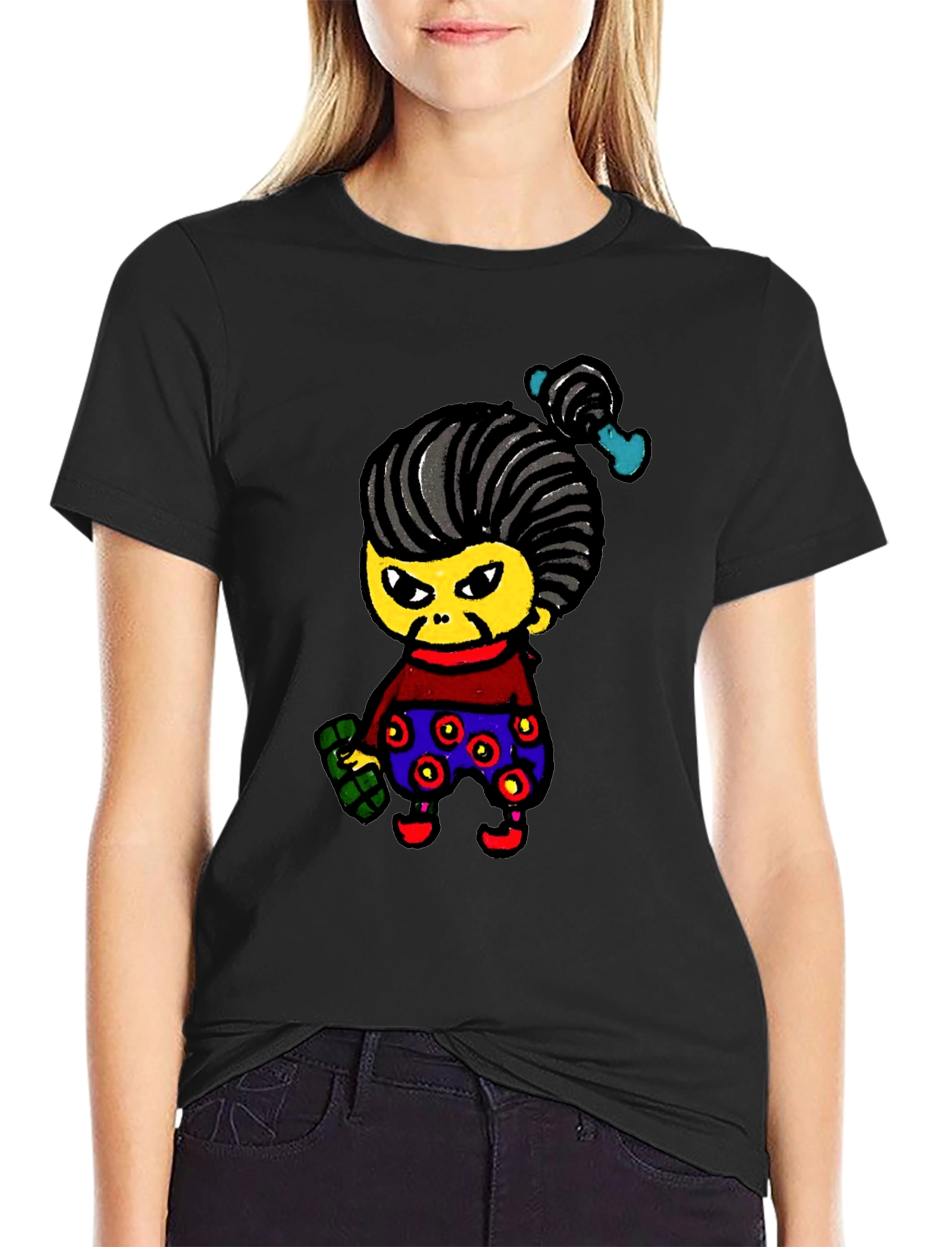 Cartoon Character Graphic Tee - Unique & Fun!