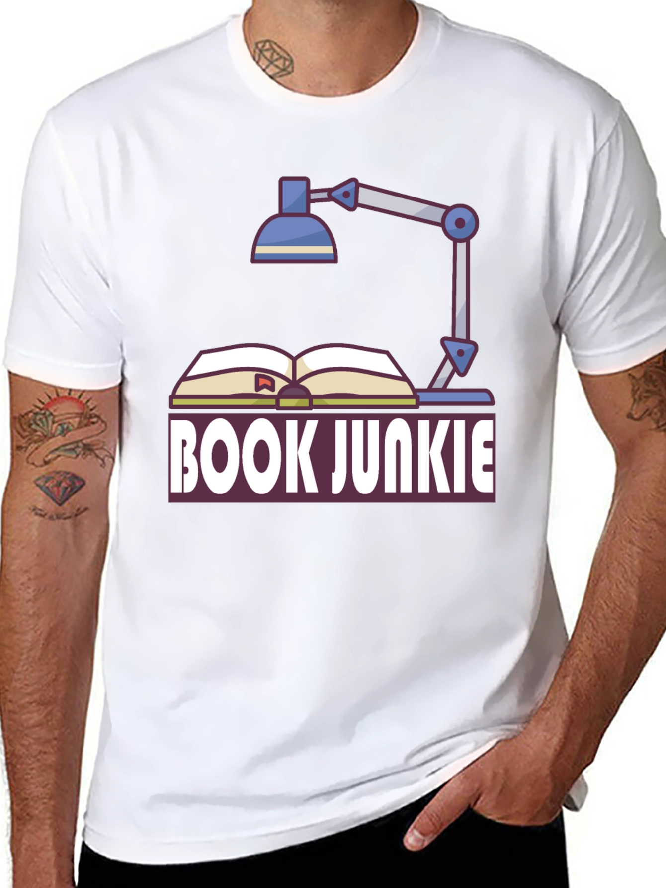 Book Junkie Graphic Tee - Reading Lovers T-Shirt