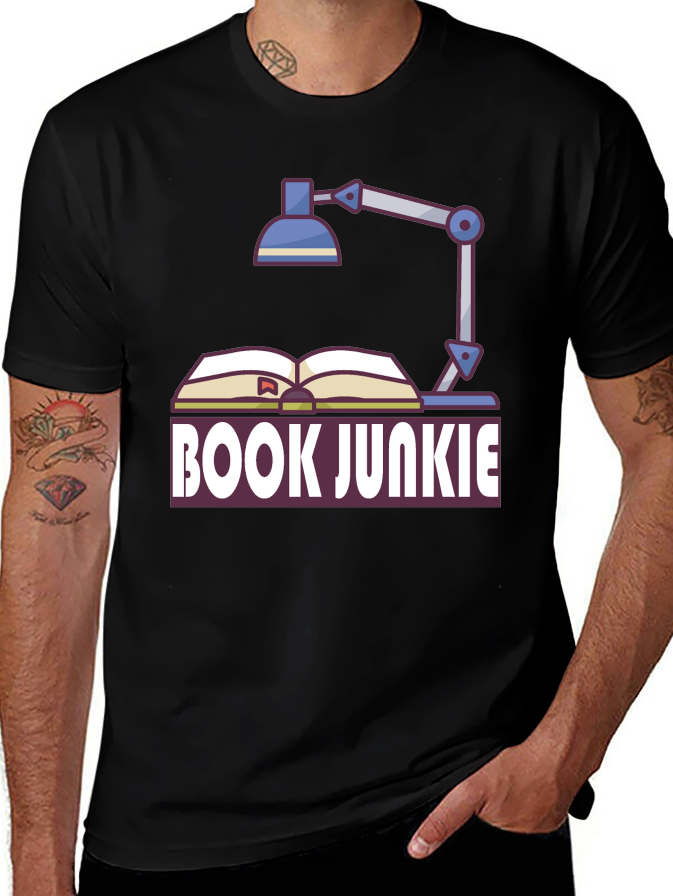 Book Junkie Graphic Tee - Reading Lovers T-Shirt