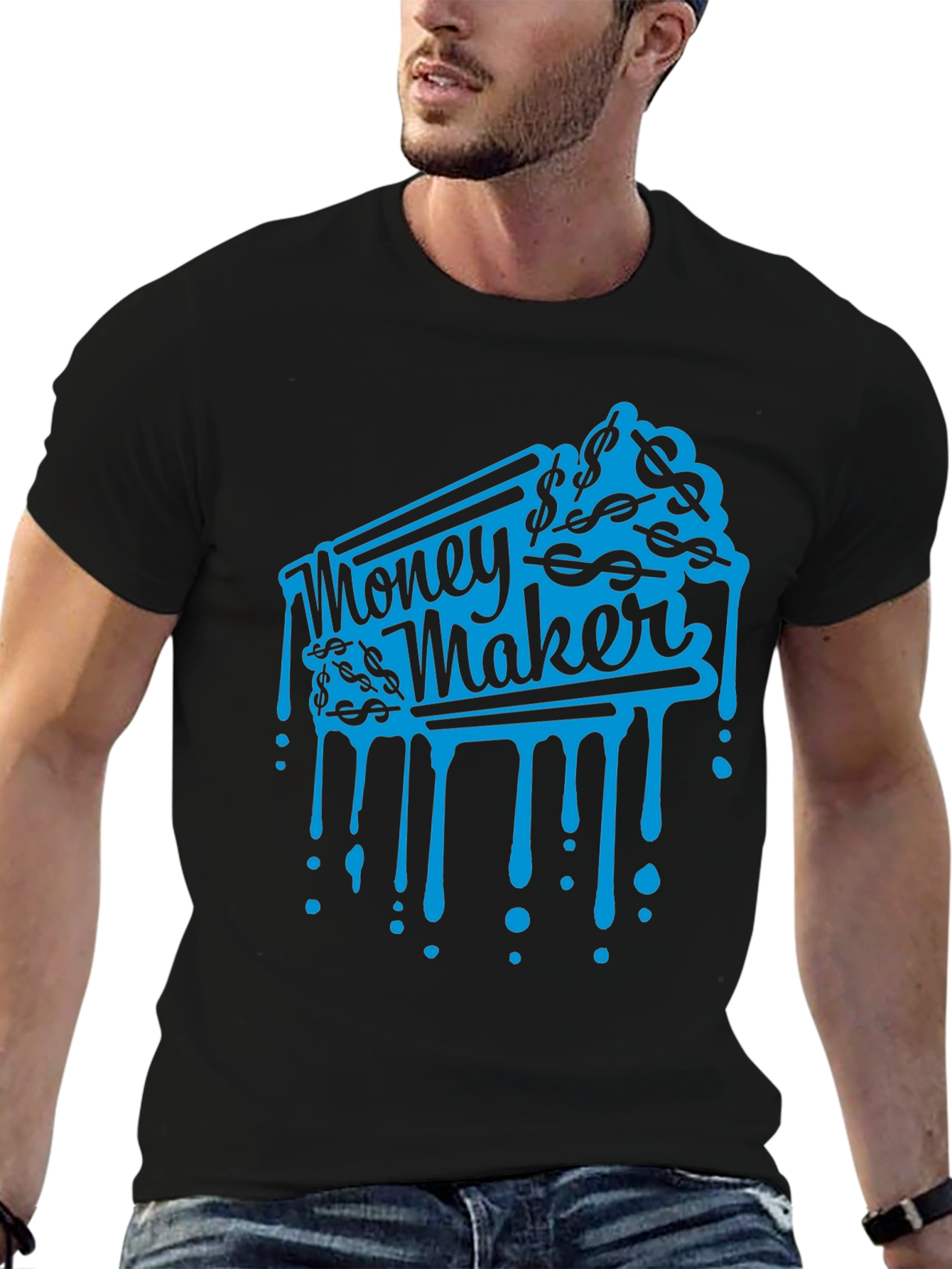 Money Maker Graphic Tee - Mens Black T-Shirt