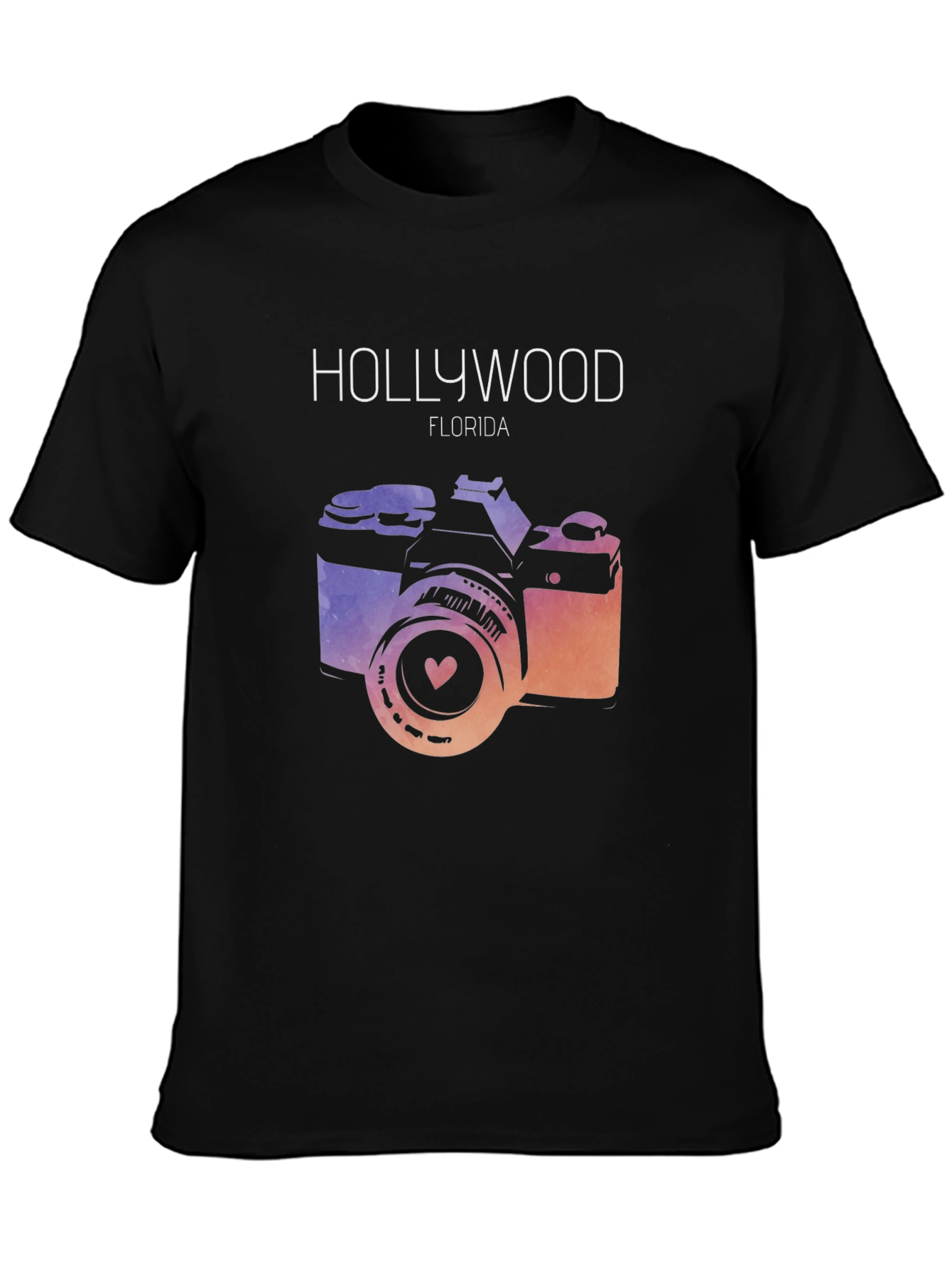 Hollywood Florida Camera Graphic T-Shirt