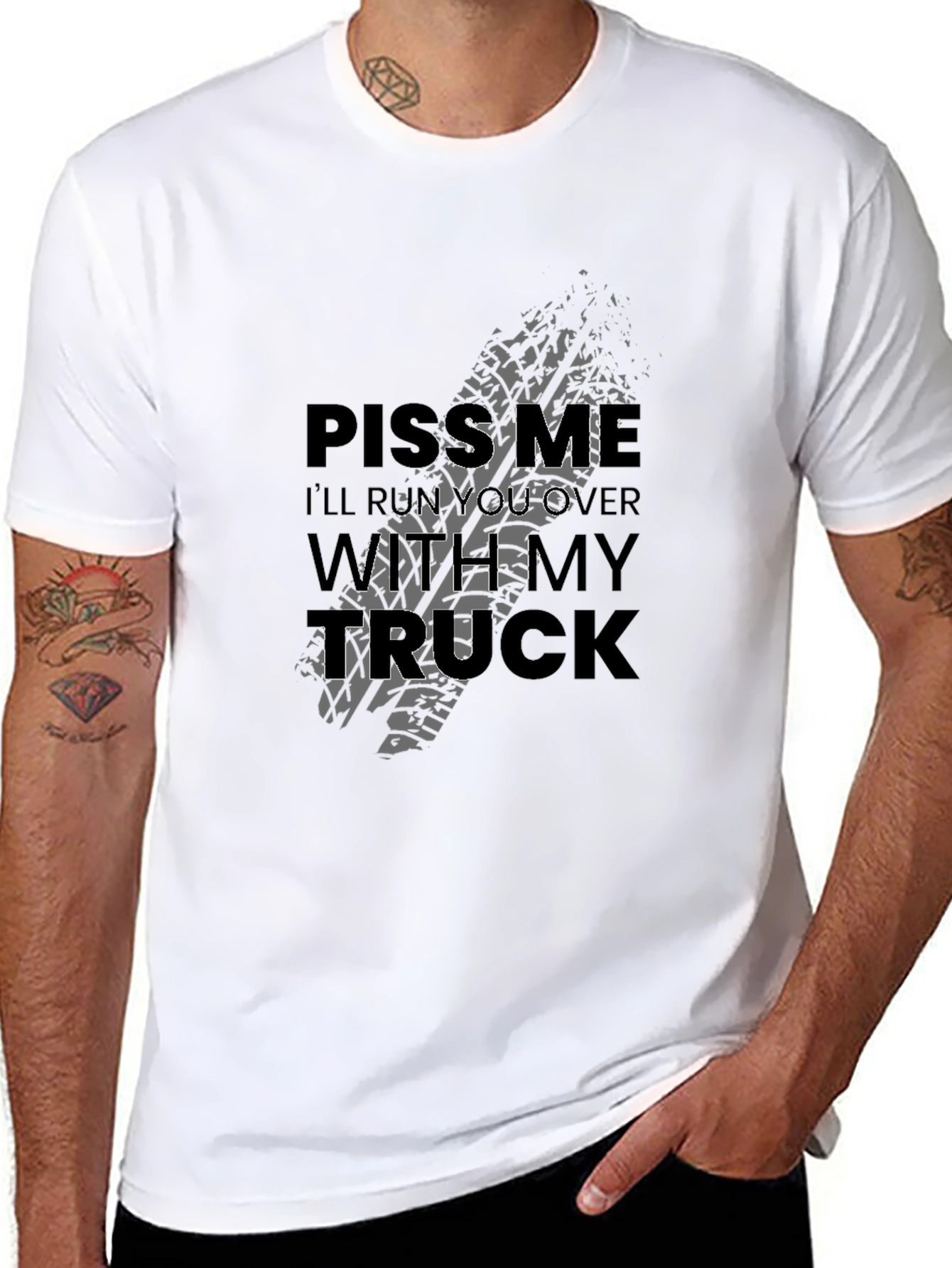 Piss Me Off Trucker Graphic T-Shirt