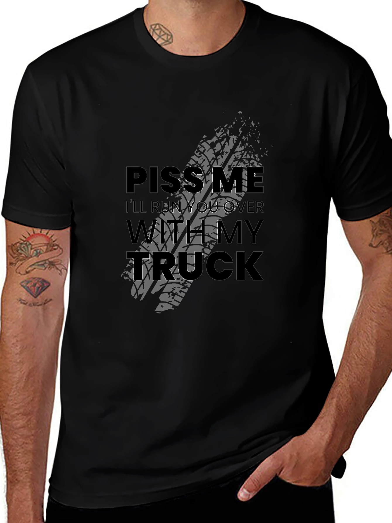 Piss Me Off Trucker Graphic T-Shirt