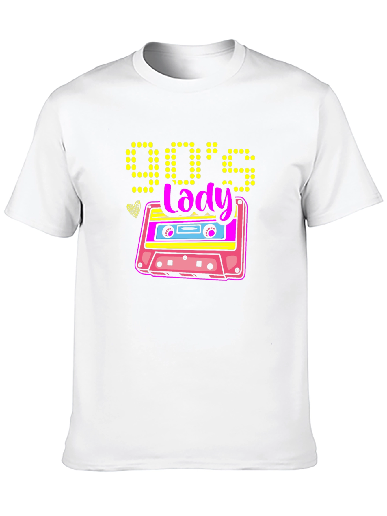 90s Lady Cassette Tape Graphic Tee