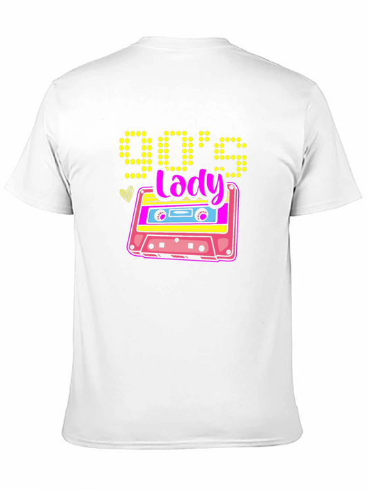 90s Lady Cassette Tape Graphic Tee
